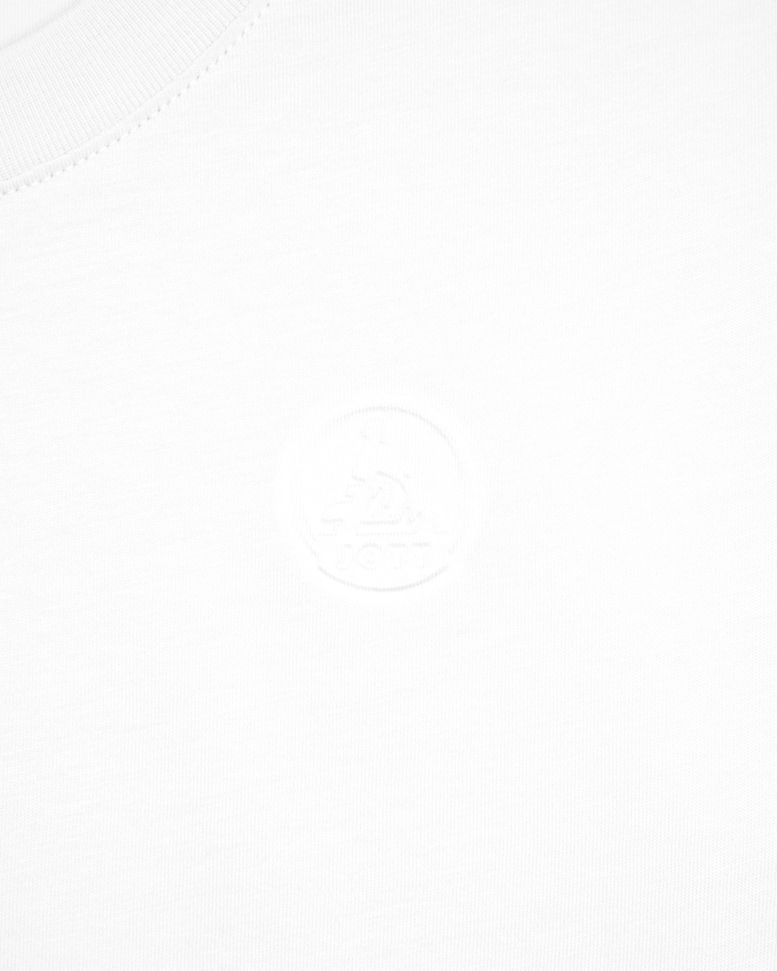 T-shirt col rond femme en coton Blanc Angel