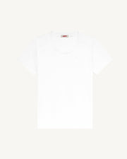 T-shirt col rond femme en coton Blanc Angel