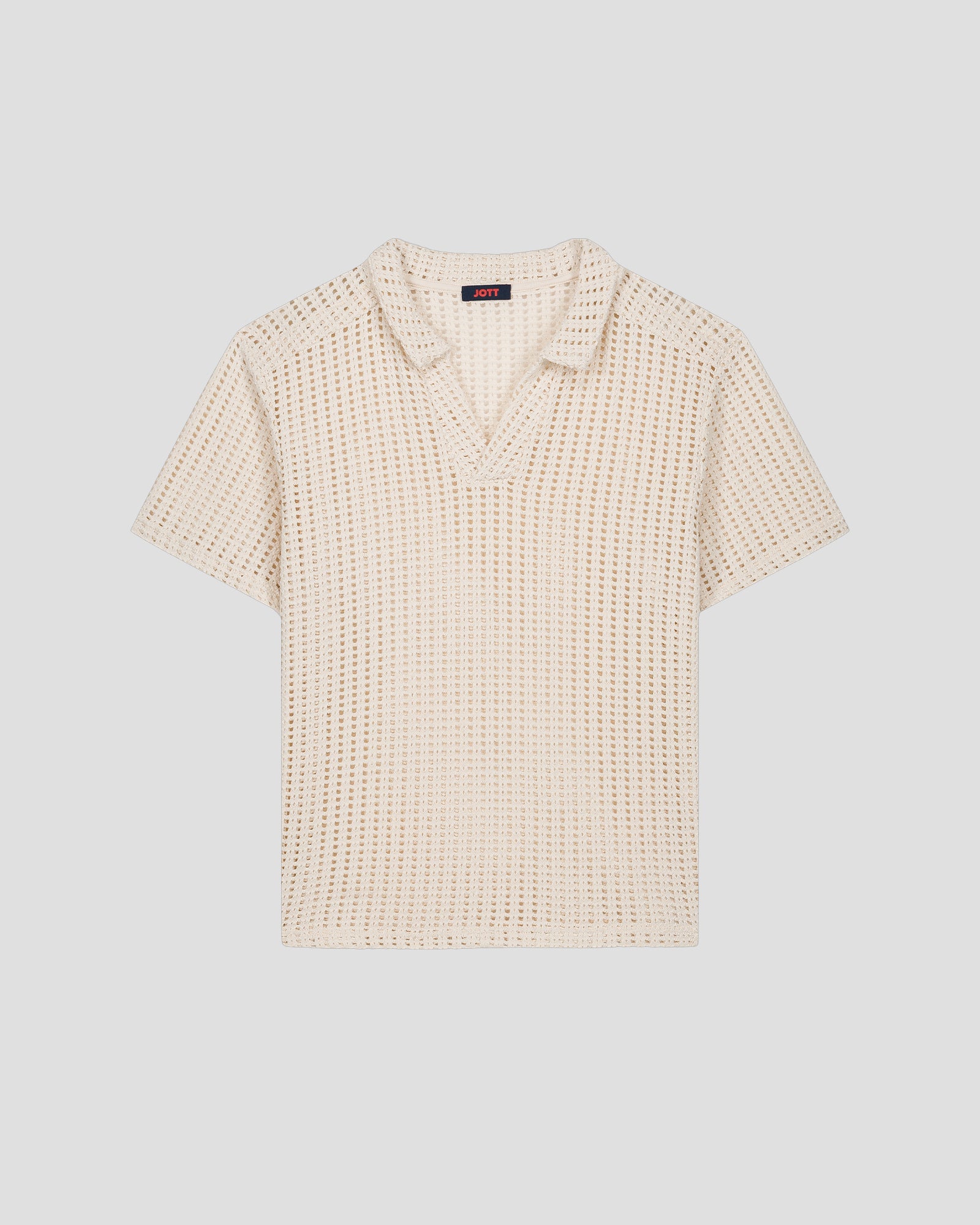 Polo en maille de coton Naturel Bruno