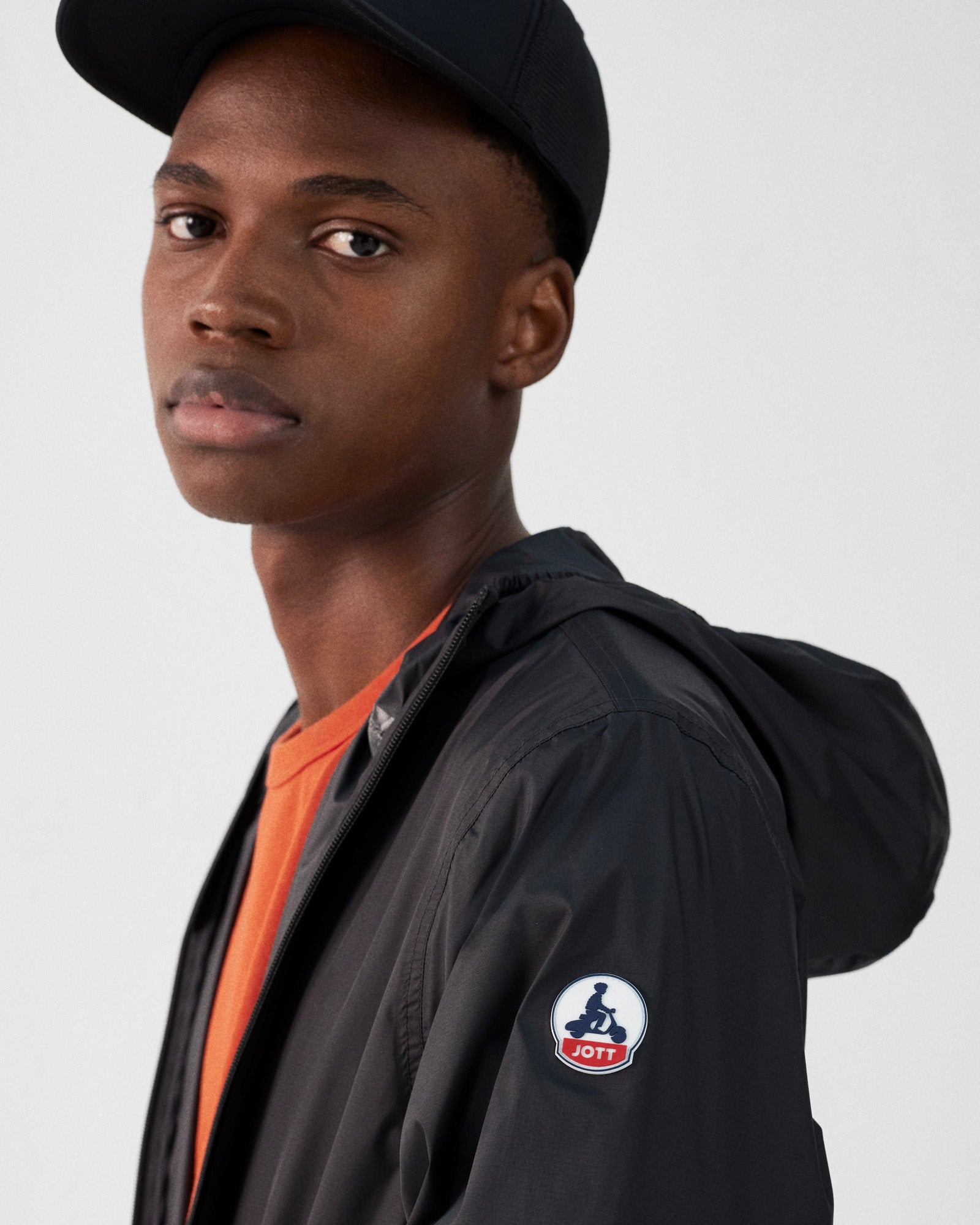 Imperméable paquetable Noir Derry