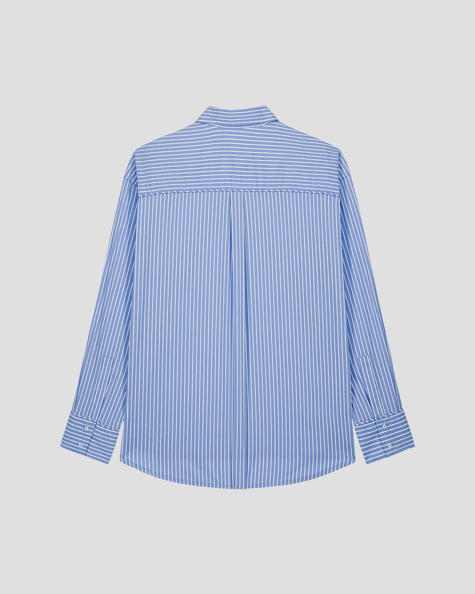 Chemise mixte en popeline Bleu céleste rayé Duffy stripe