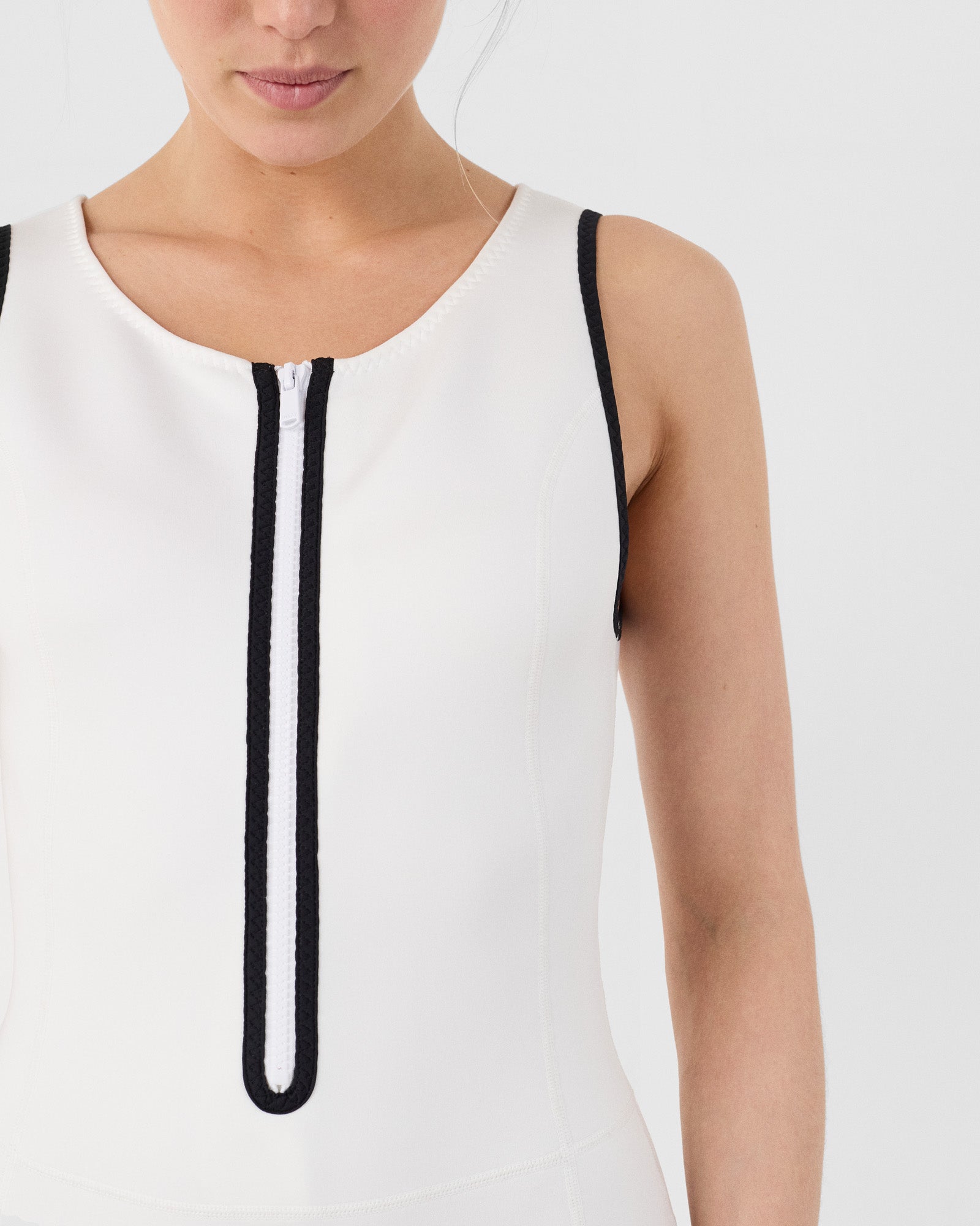 Maillot de bain combinaison une pièce Blanc Kim