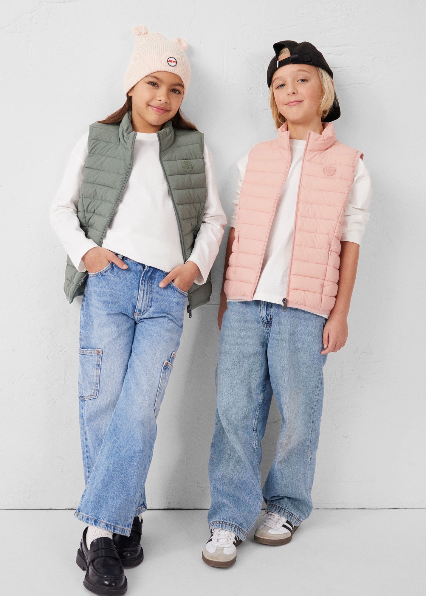 Doudoune enfant sans manches stretch Sable rose Soan