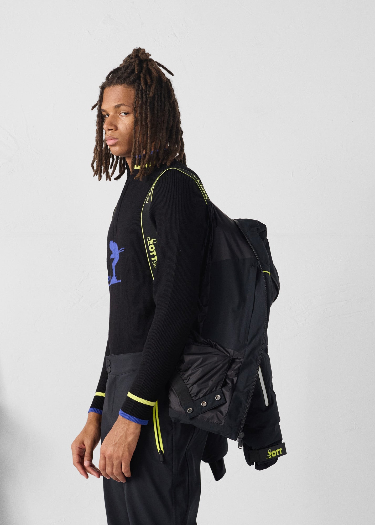 Doudoune ski Grand froid Noir Sereis