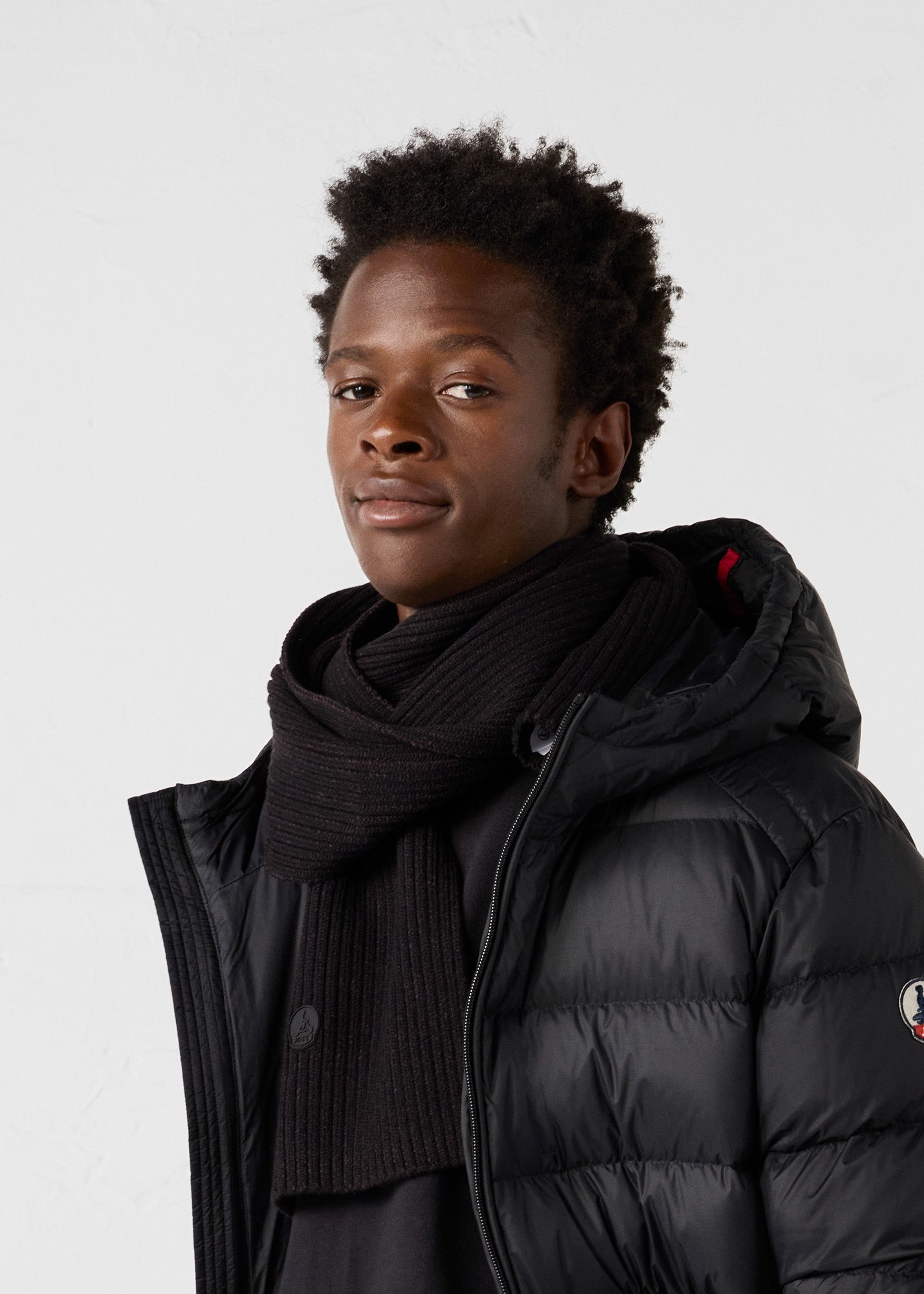 Écharpe bicolore Noir Peech