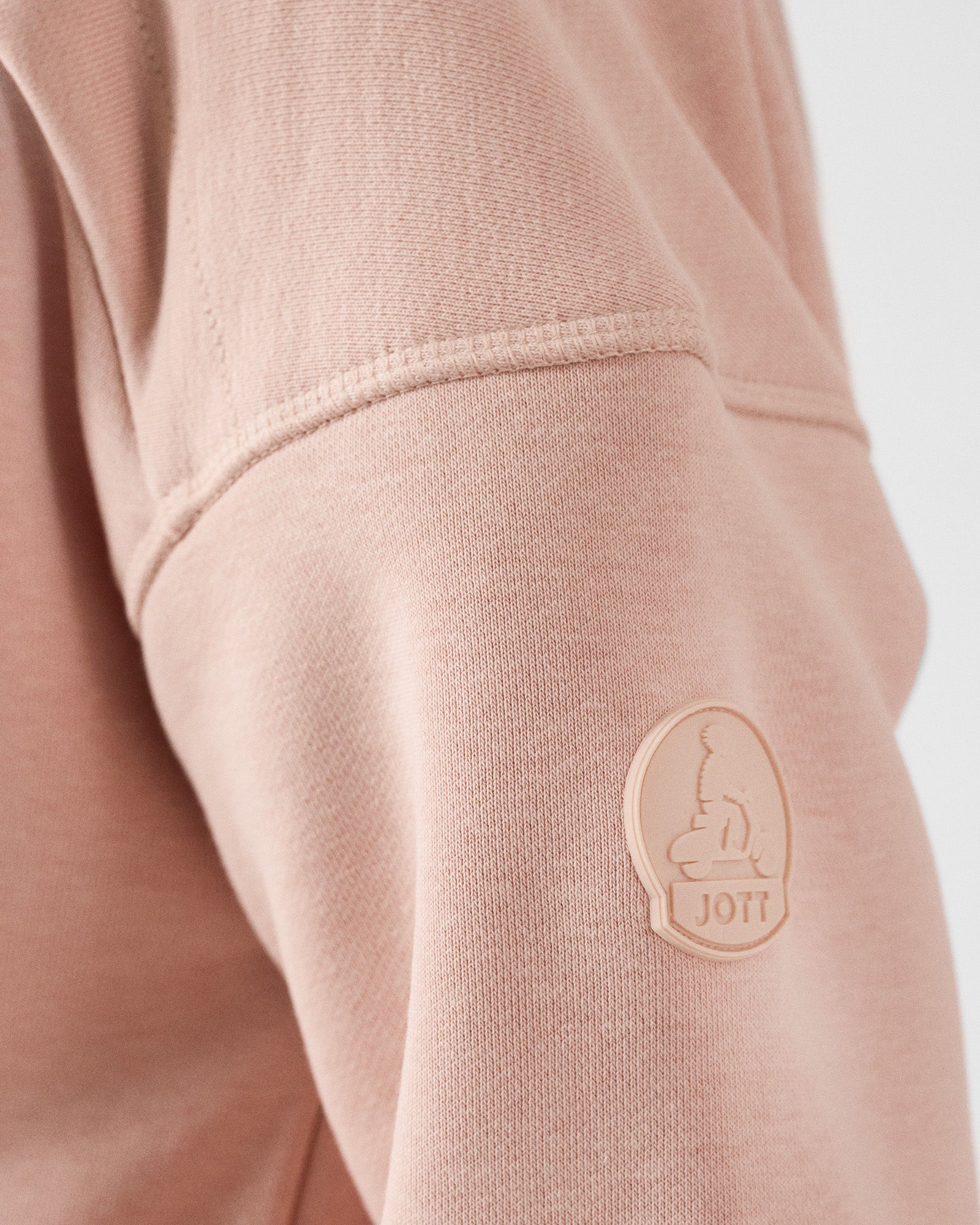 Veste zippée en molleton Pêche clair Leda