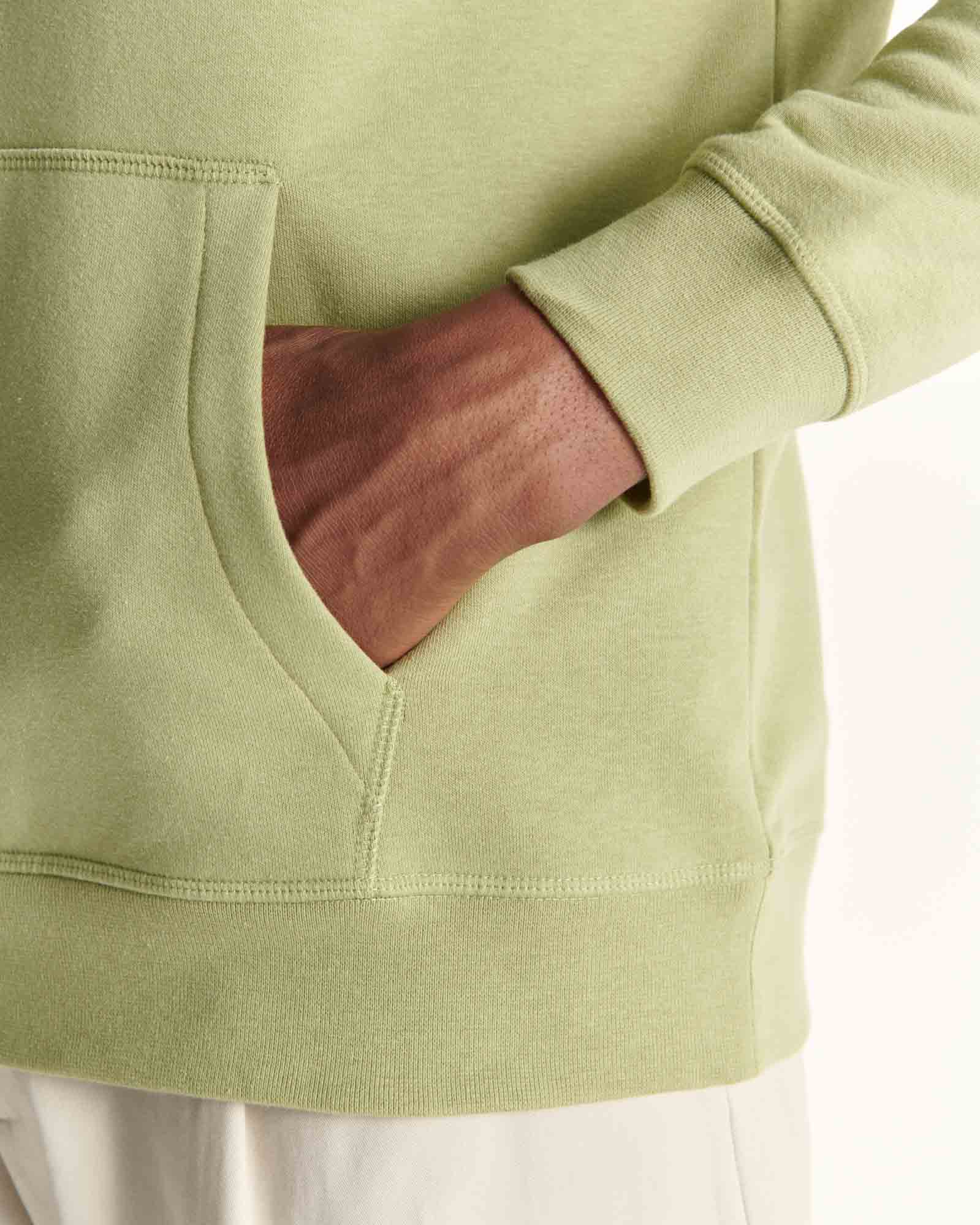 Sweat à capuche en coton biologique Lichen Mataro