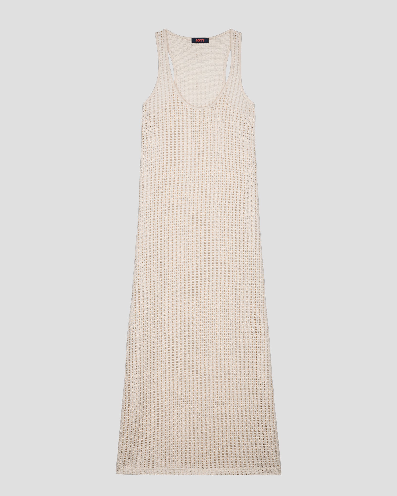Robe longue en maille de coton Naturel Euginia