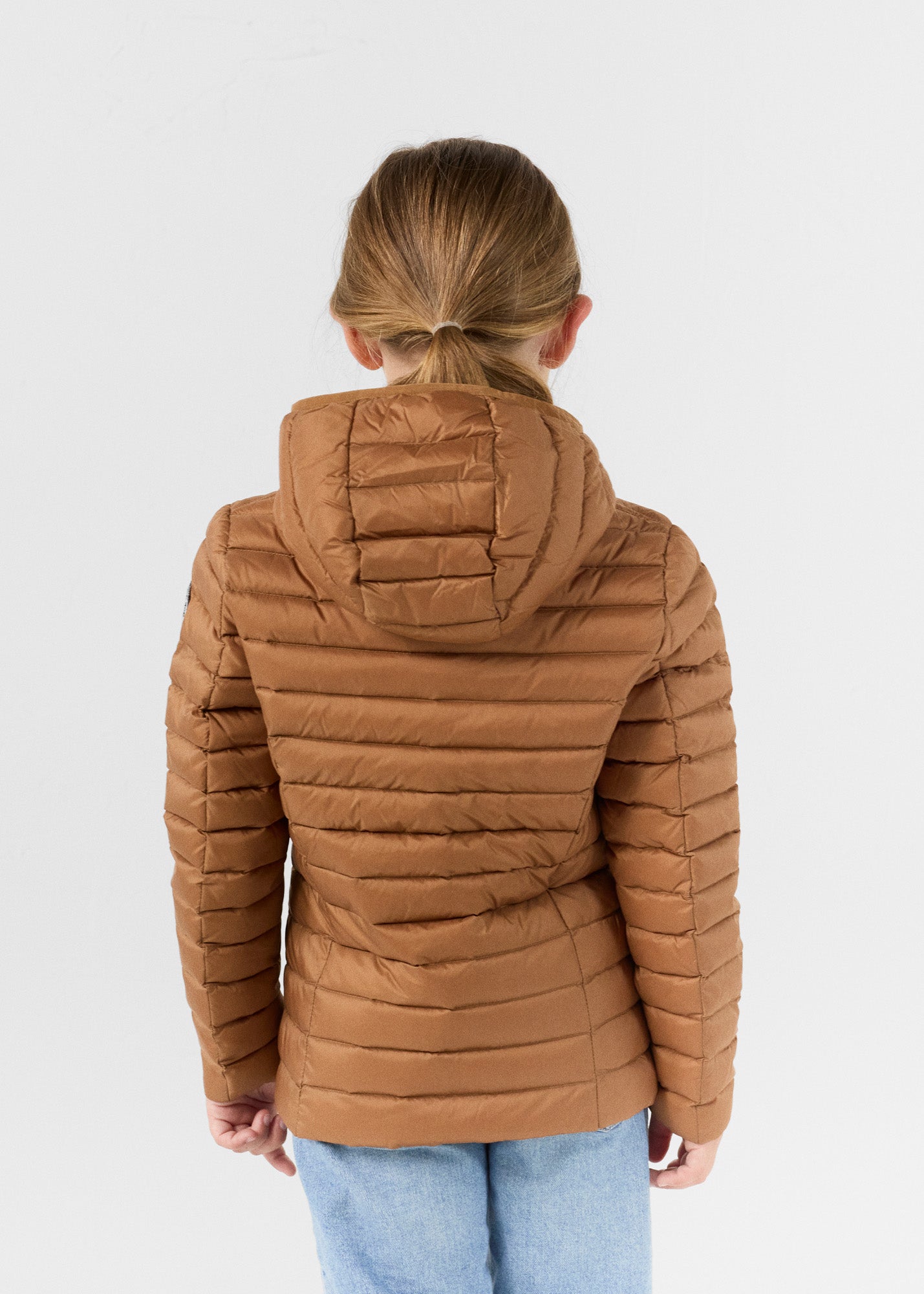 Doudoune légère à capuche enfant Sucre roux Carla