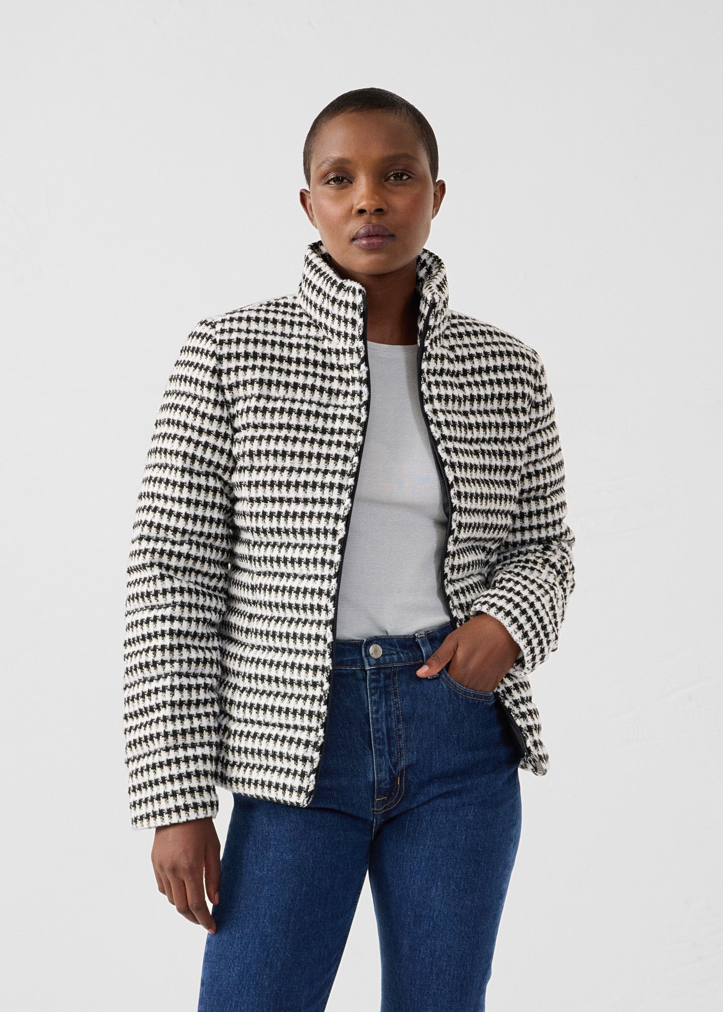 Doudoune Naturel/noir Cassy multico