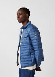 Doudoune col chemise Bleu jeans Ethan