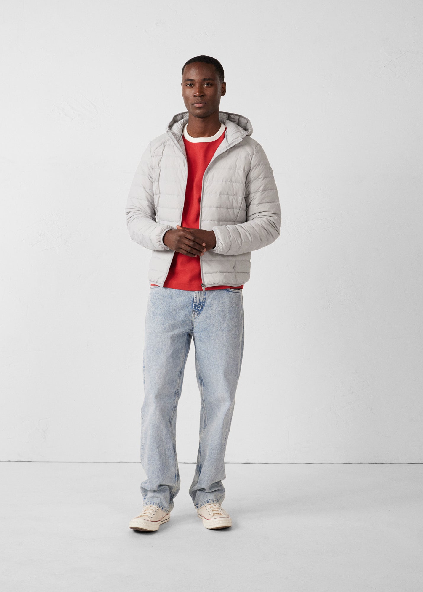 Doudoune légère stretch à capuche Reflet de mer Frantz