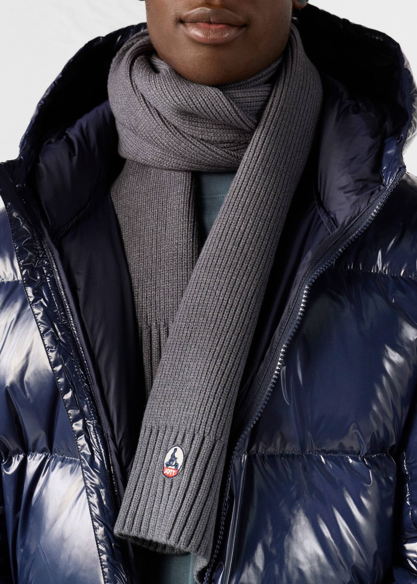 Echarpe Gris chiné foncé Jeff 2.0