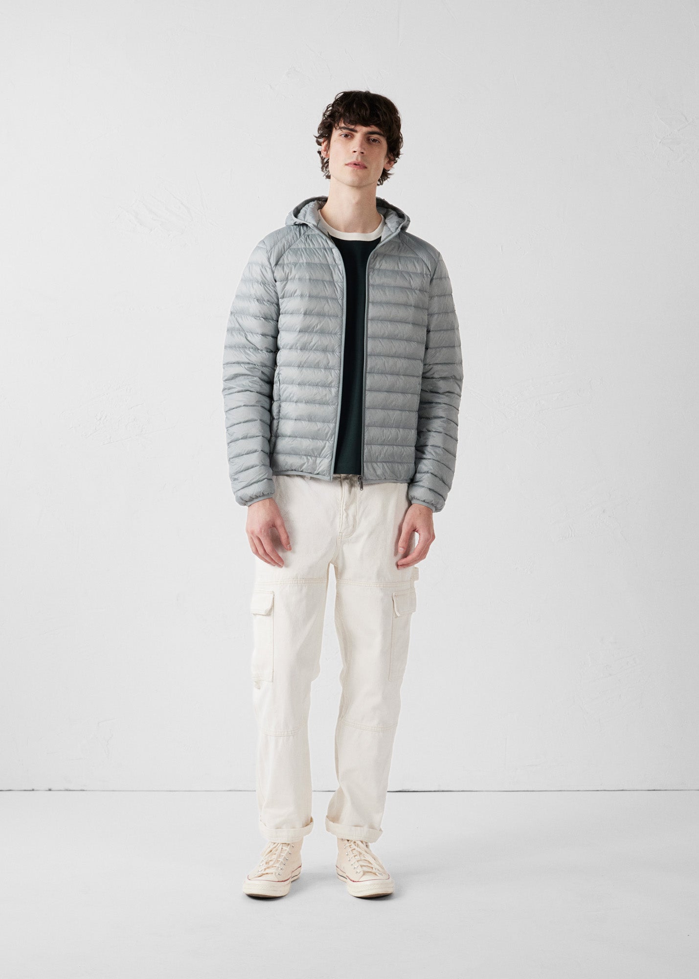 Doudoune légère à capuche Roche lunaire Nico
