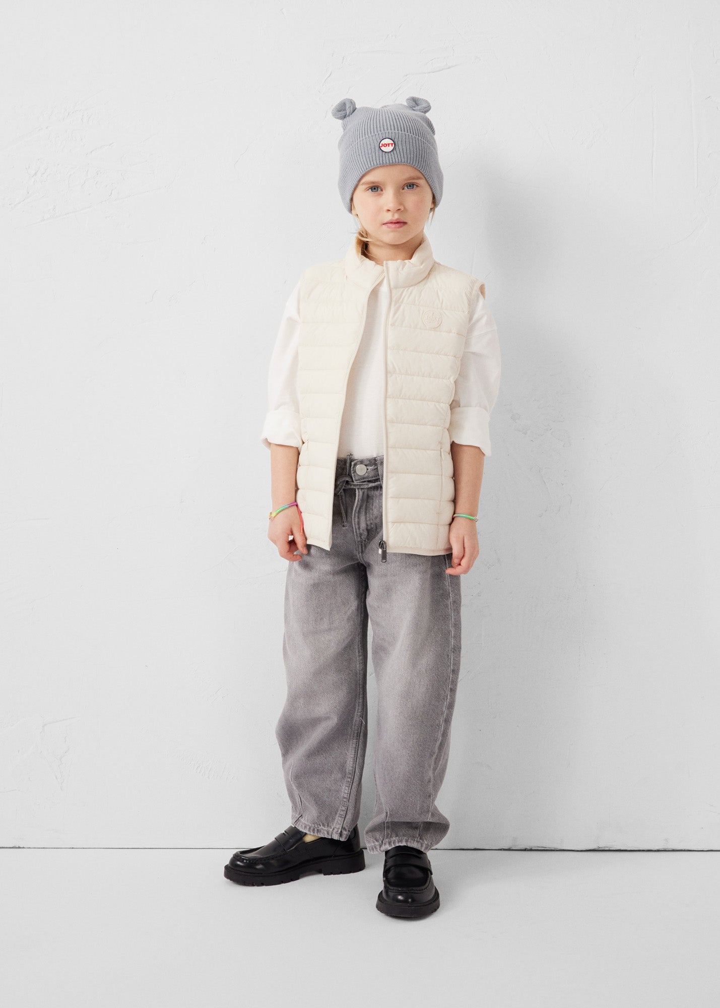 Doudoune enfant sans manches stretch Naturel Soan