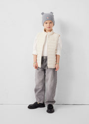 Doudoune enfant sans manches stretch Naturel Soan
