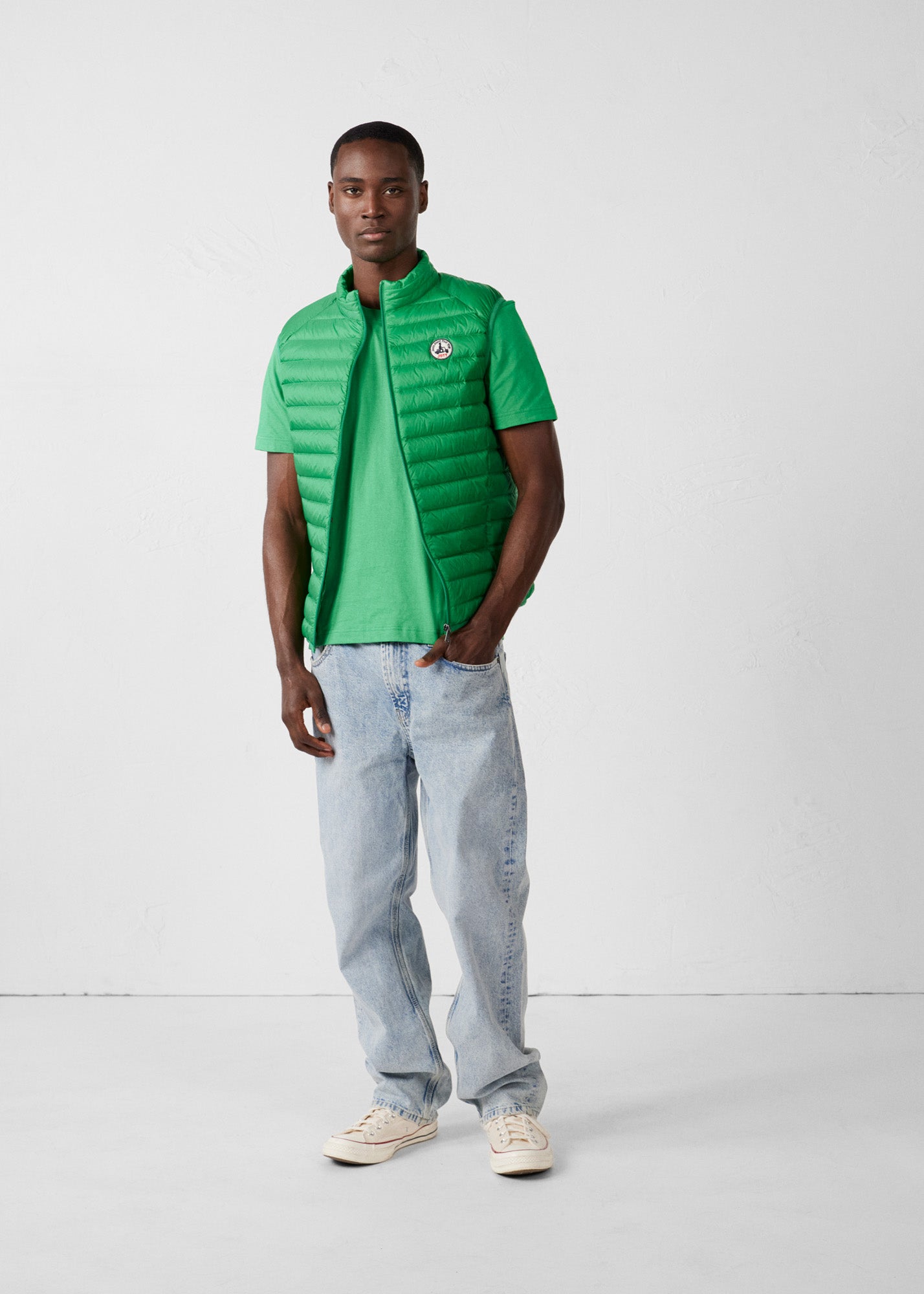 Doudoune sans manches Vert tropical Tom