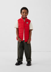 Doudoune sans manches enfant Rouge carmin Zoe