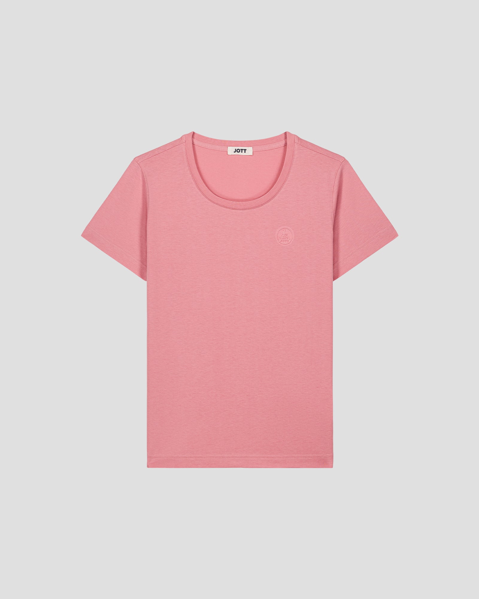 T-shirt à col rond femme en coton Pink antique Angel 2.0