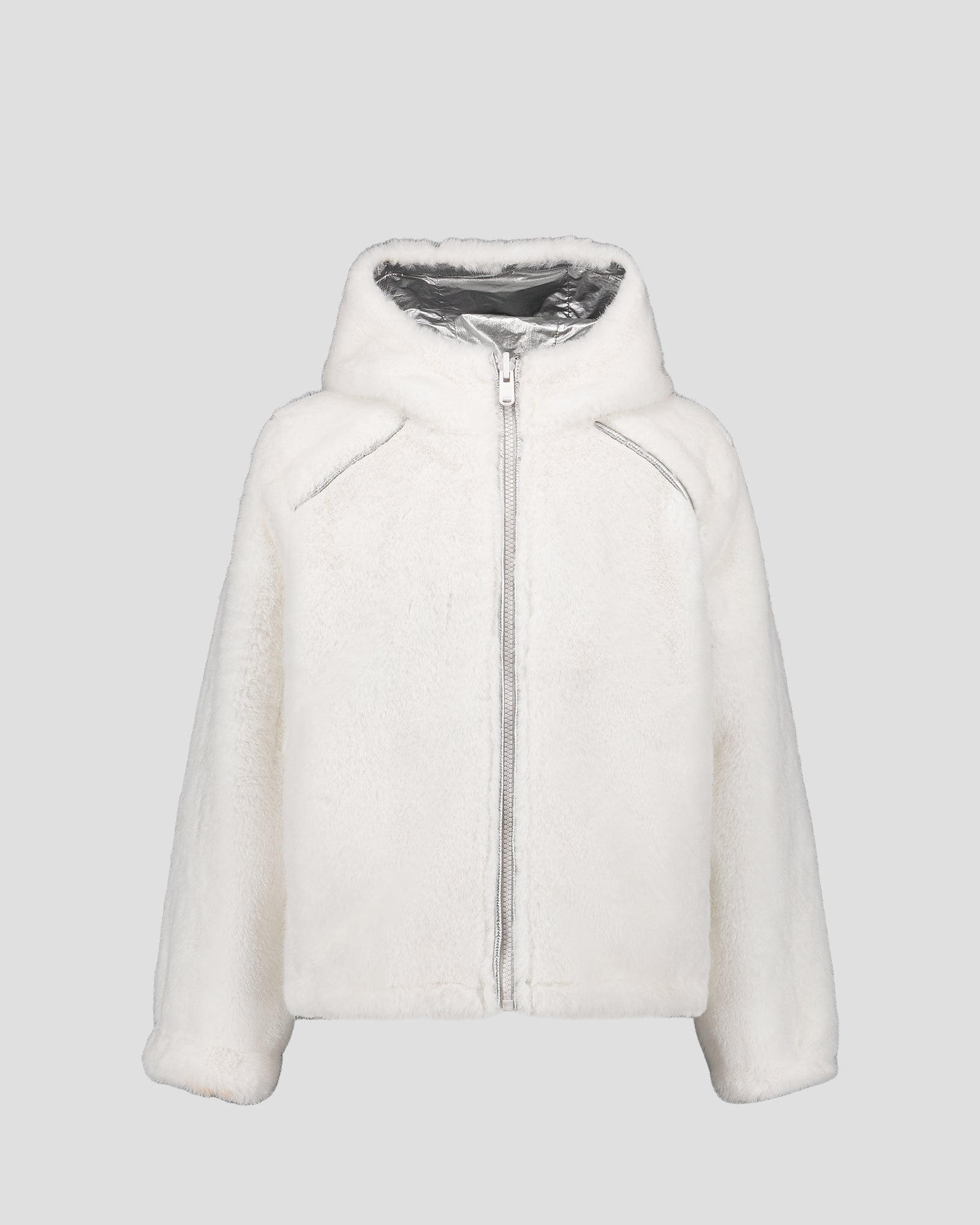 Doudoune enfant réversible fausse fourrure Blanc Brana