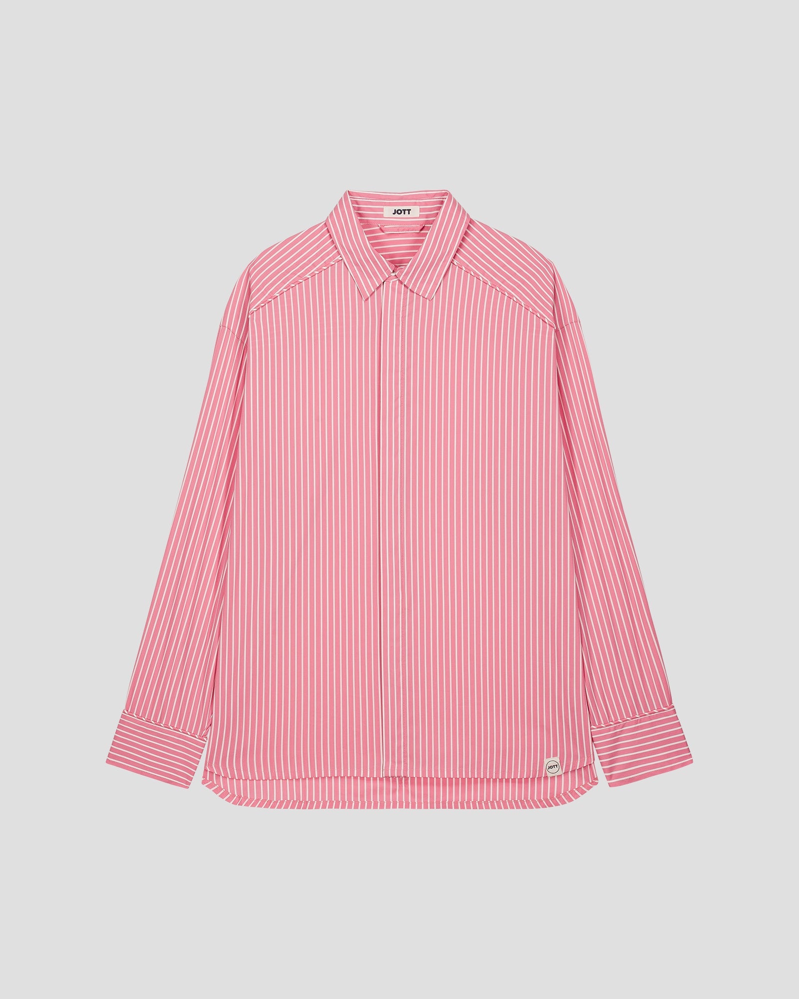 Chemise mixte en popeline Pink antique rayé Duffy stripe