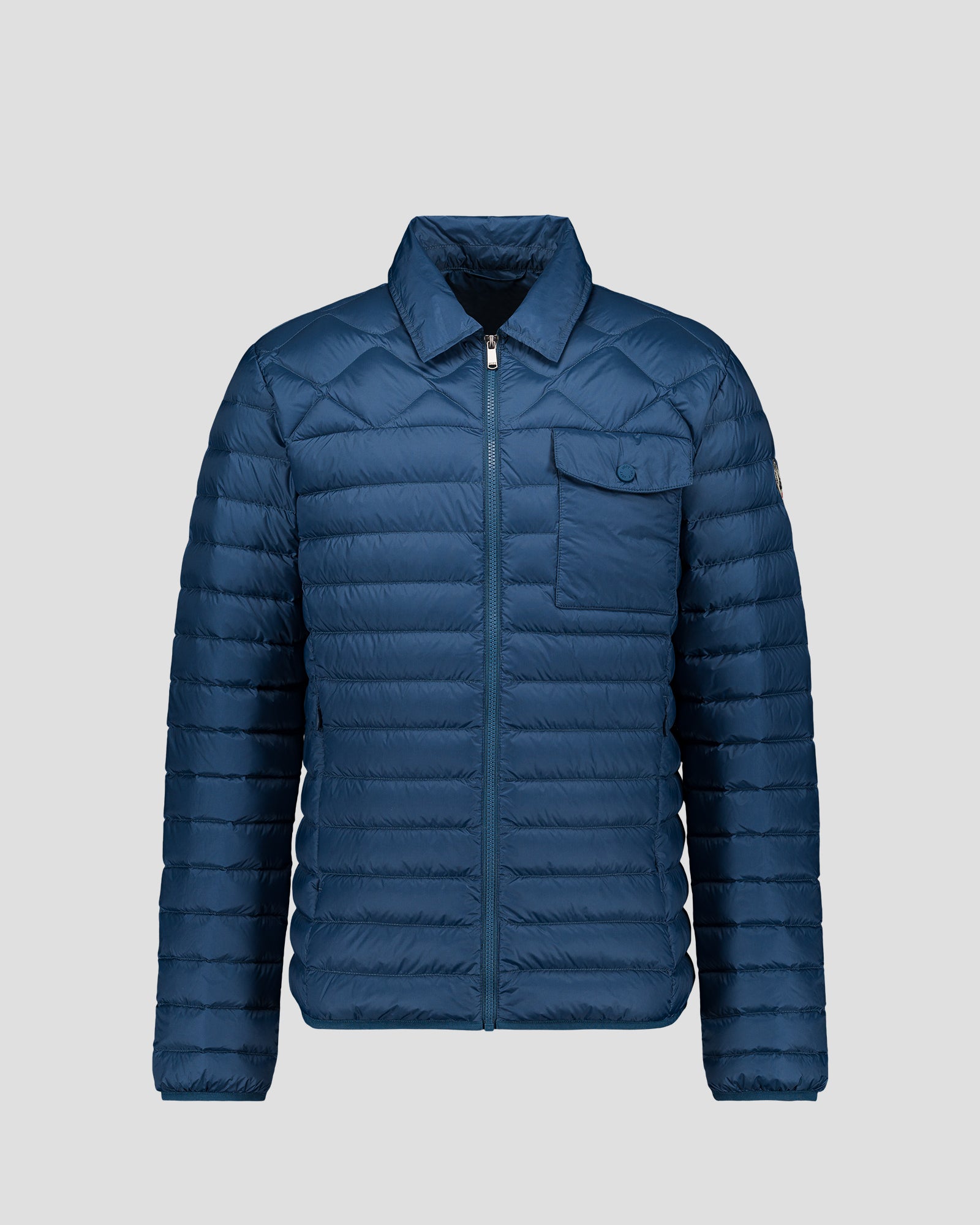 Doudoune col chemise Bleu jeans Ethan