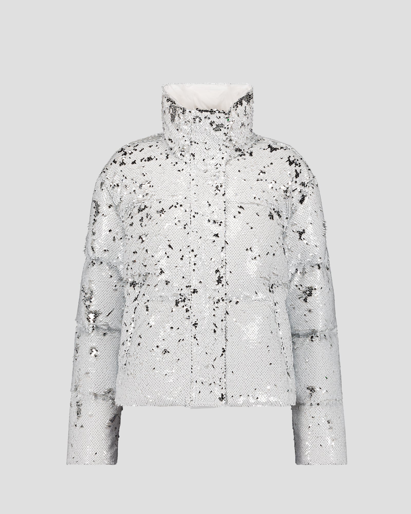 Veste à sequins Blanc/argent Isadora