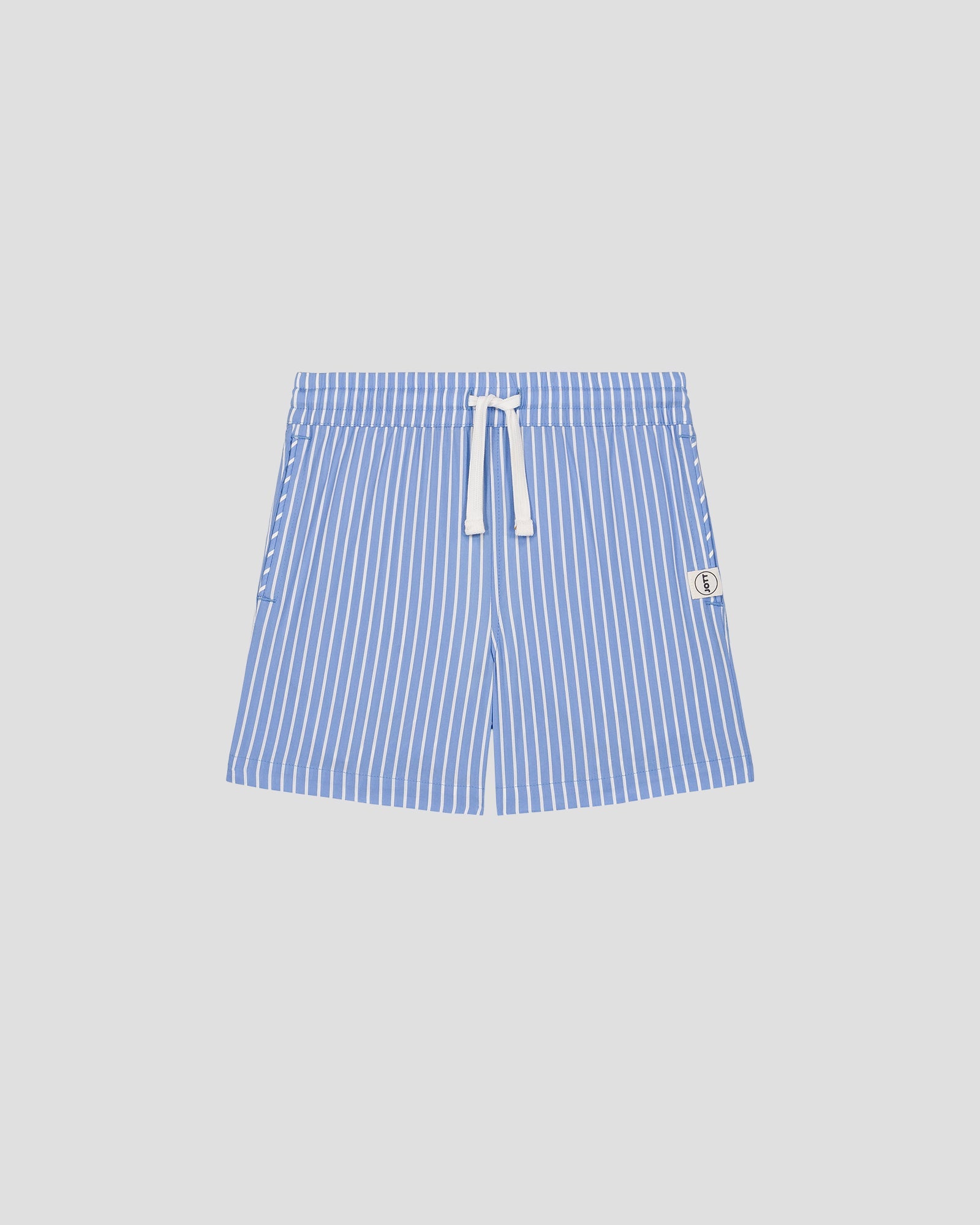 Bermuda enfant en popeline Bleu céleste rayé Joe stripe