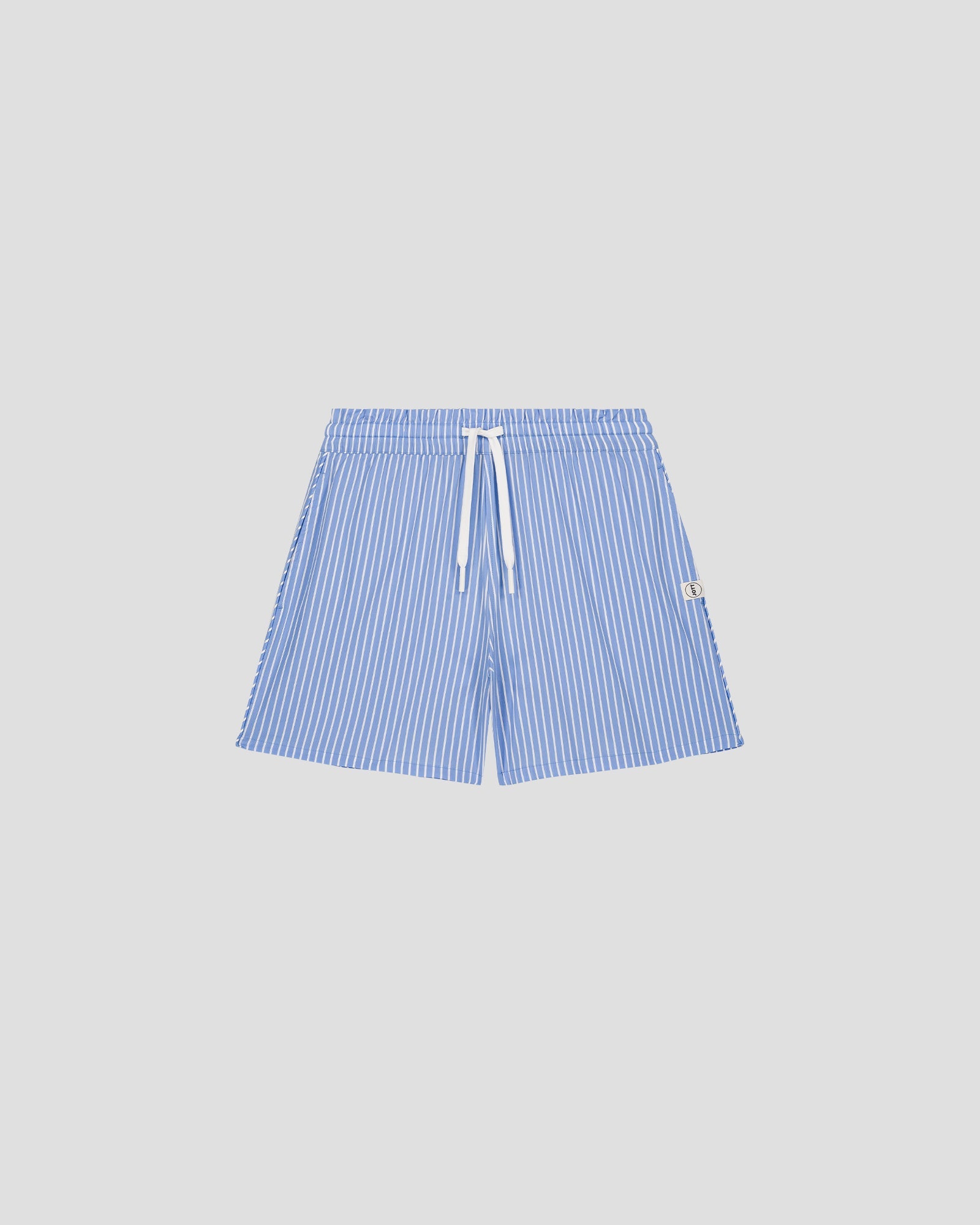 Short en popeline Bleu céleste rayé Kenna stripe