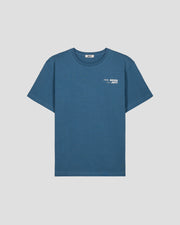 T-shirt col rond mixte imprimé Bleu jeans Kood