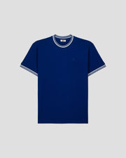 T-shirt col rond mixte Bleu cobalt Ley