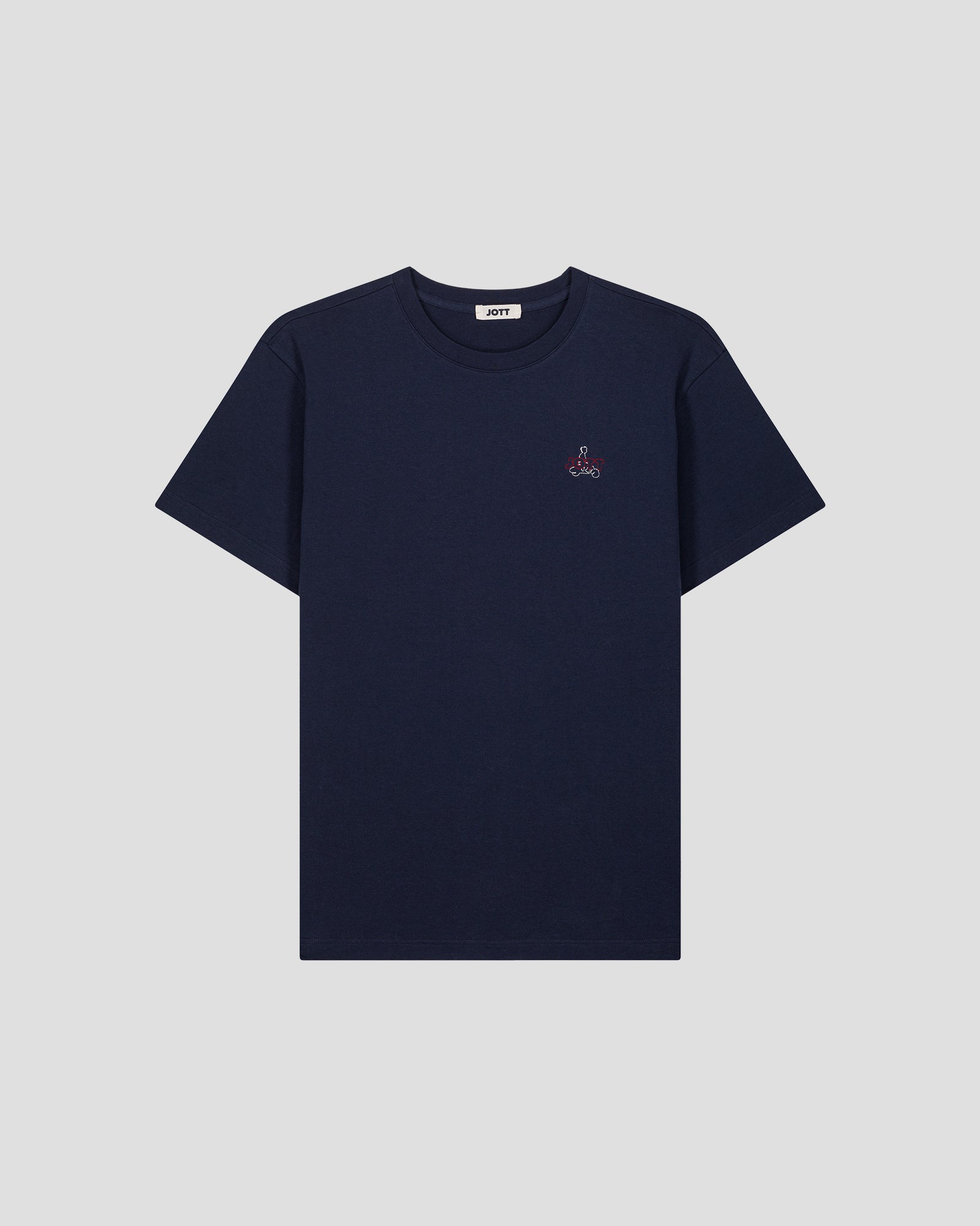 T-shirt col rond mixte Marine Lipe