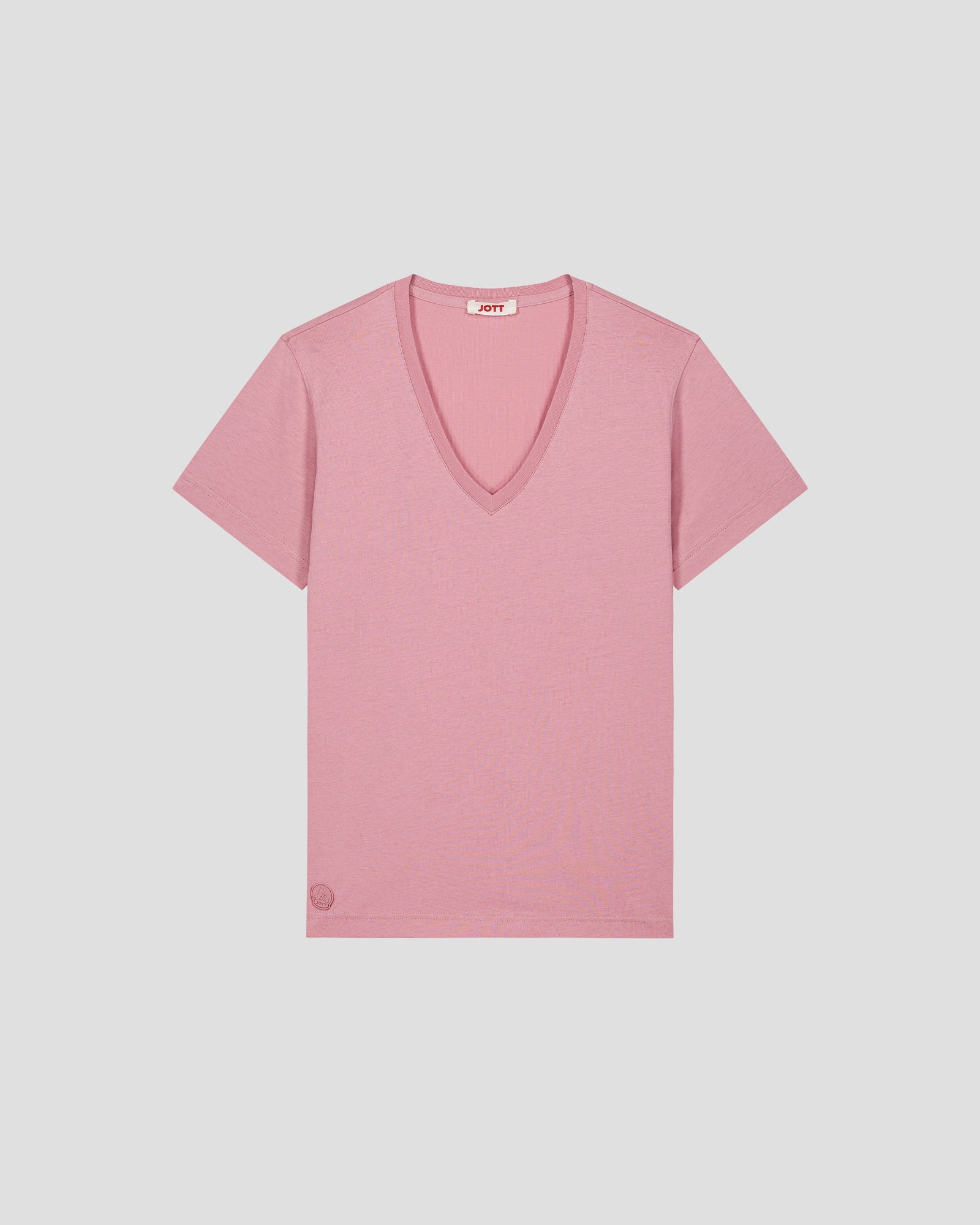 T-Shirt col V Rose antique Sofy