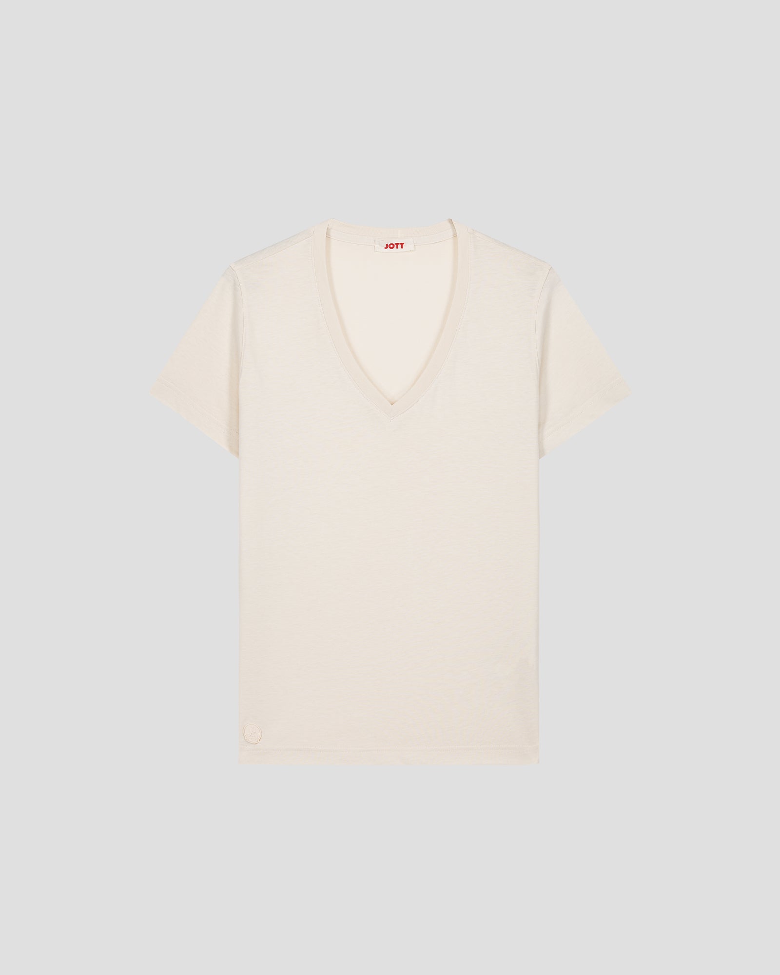 T-Shirt col V Naturel Sofy