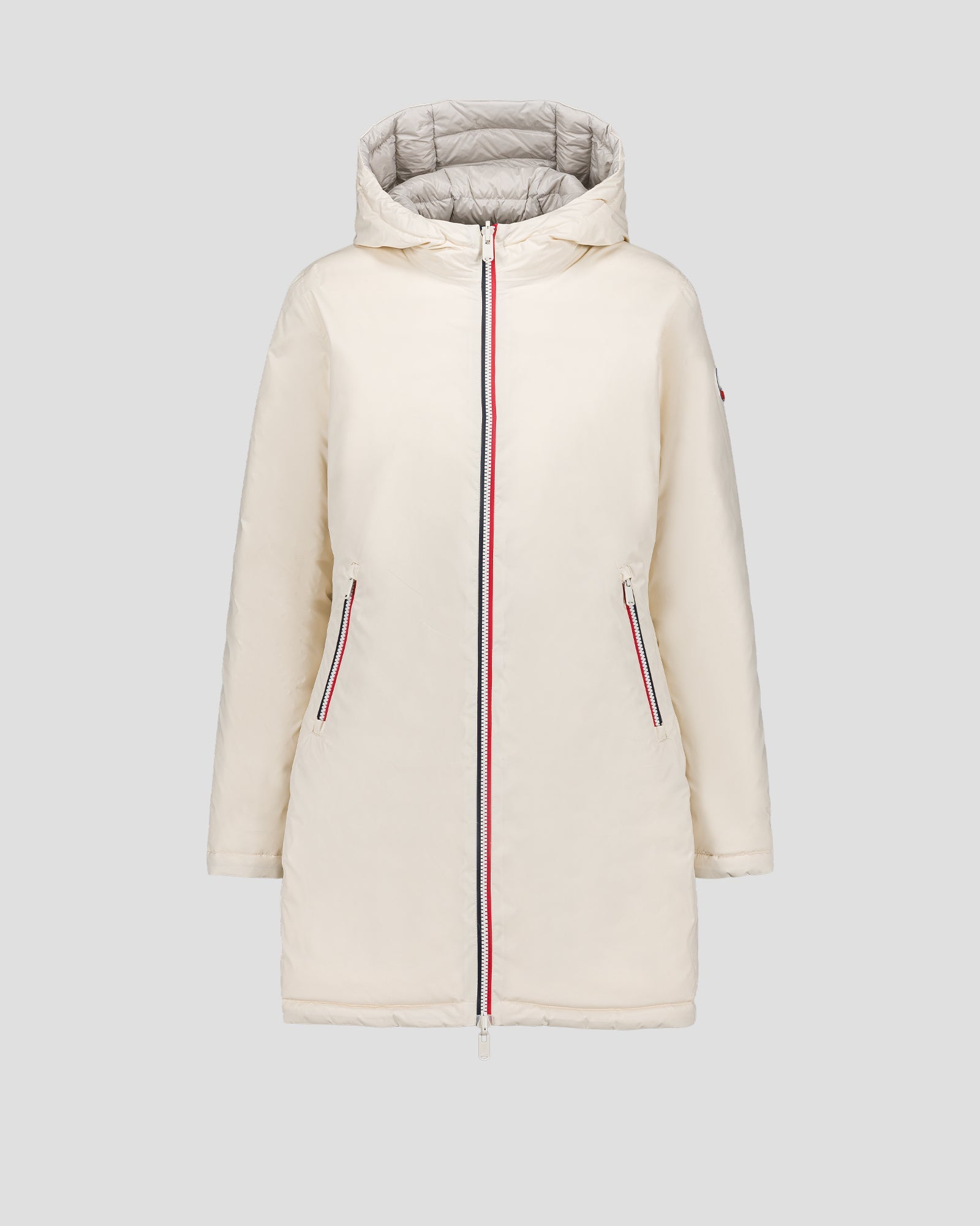 Doudoune longue réversible Naturel/gris glace Verone