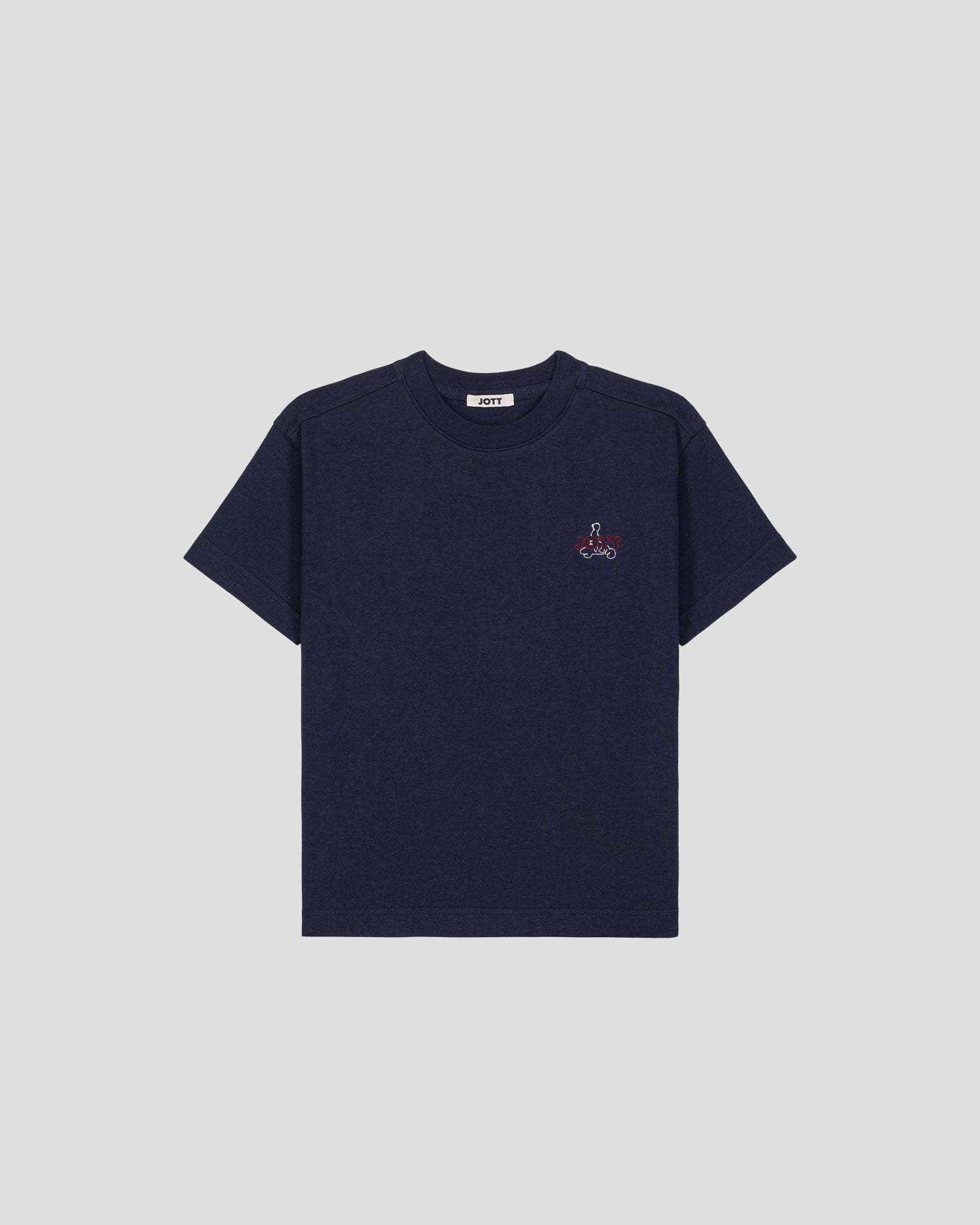 T-shirt enfant col rond Marine Yuan