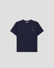 T-shirt enfant col rond Marine Yuan