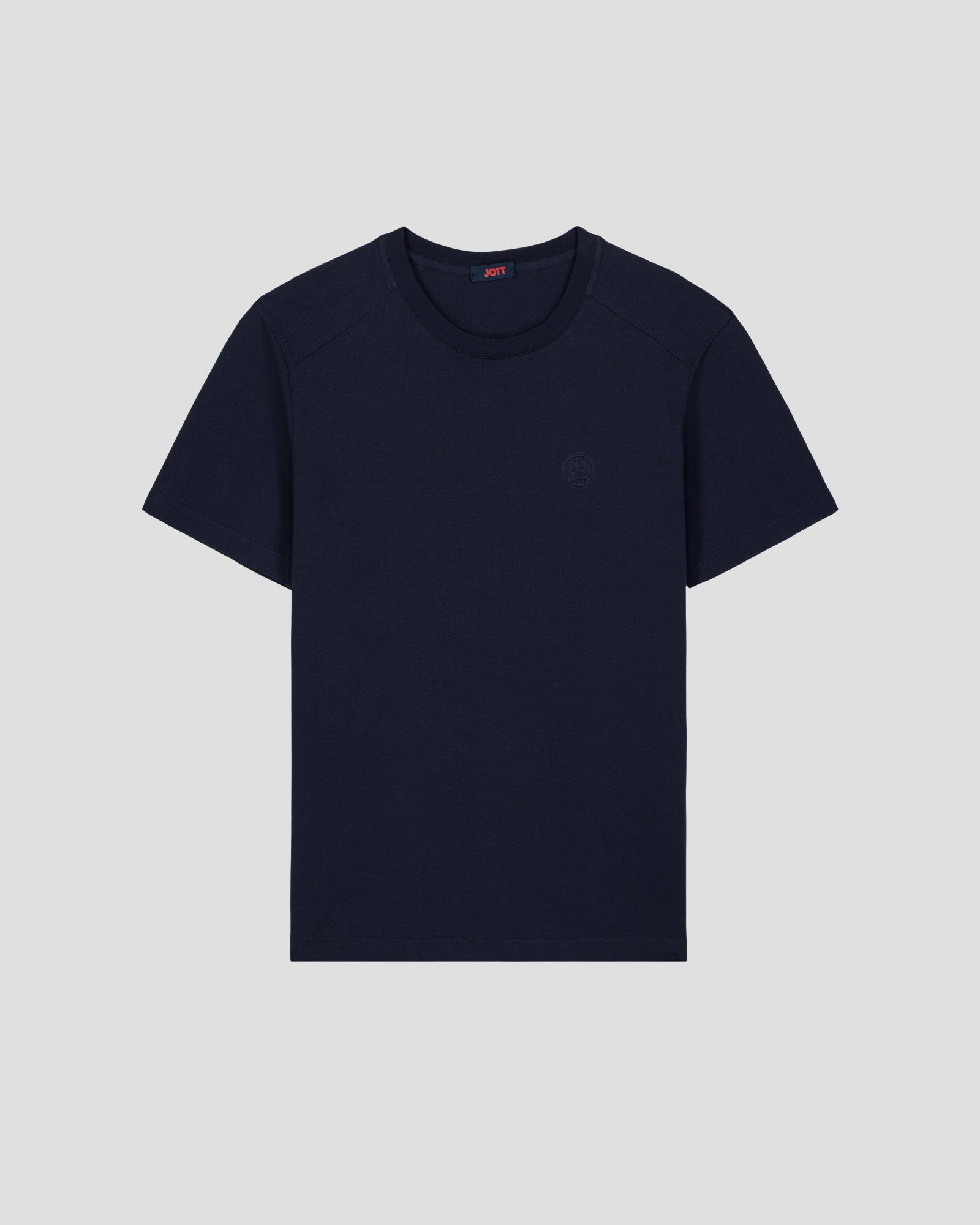 T-shirt col rond en coton Blanc Narong