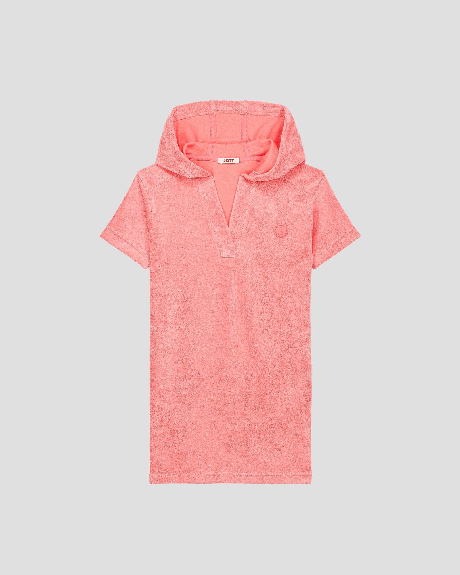 Robe éponge à capuche Corail enfant Flamingo