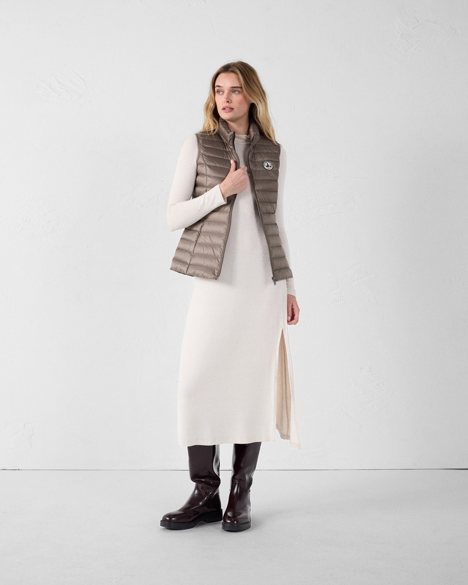 Doudoune légère sans manches Taupe Seda