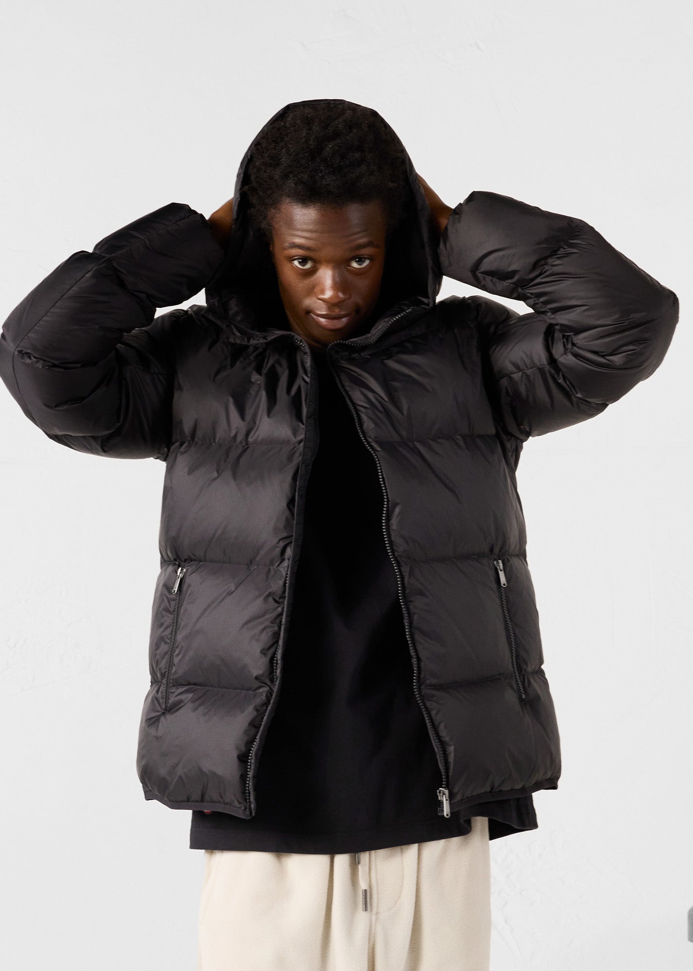 Doudoune à capuche Grand Froid Noir Java