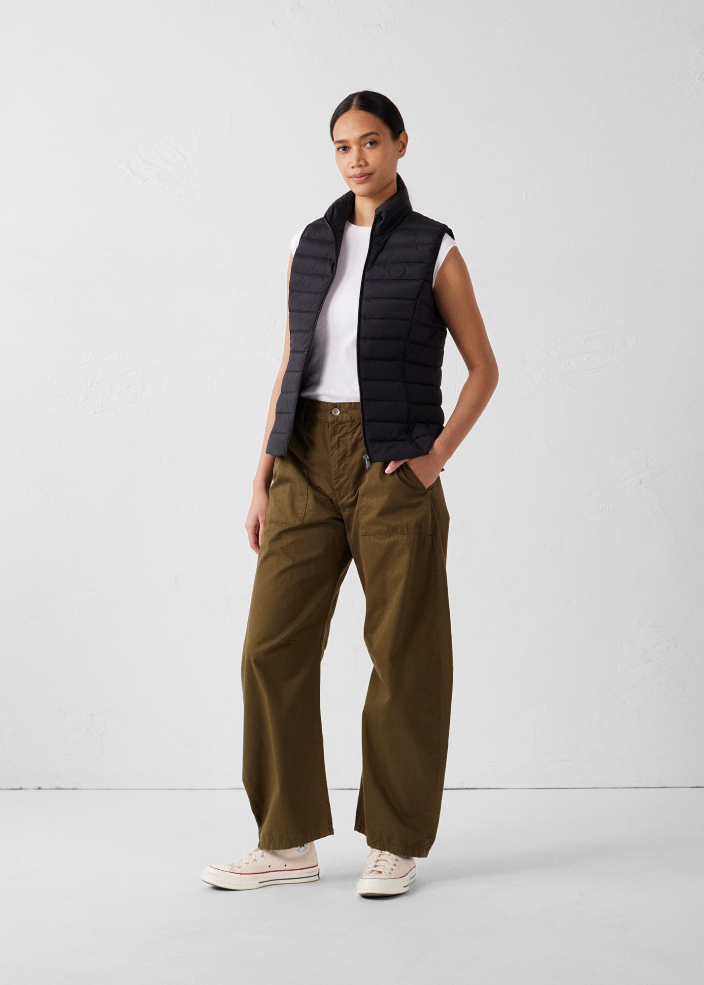 Doudoune sans manches stretch Noir Grenada