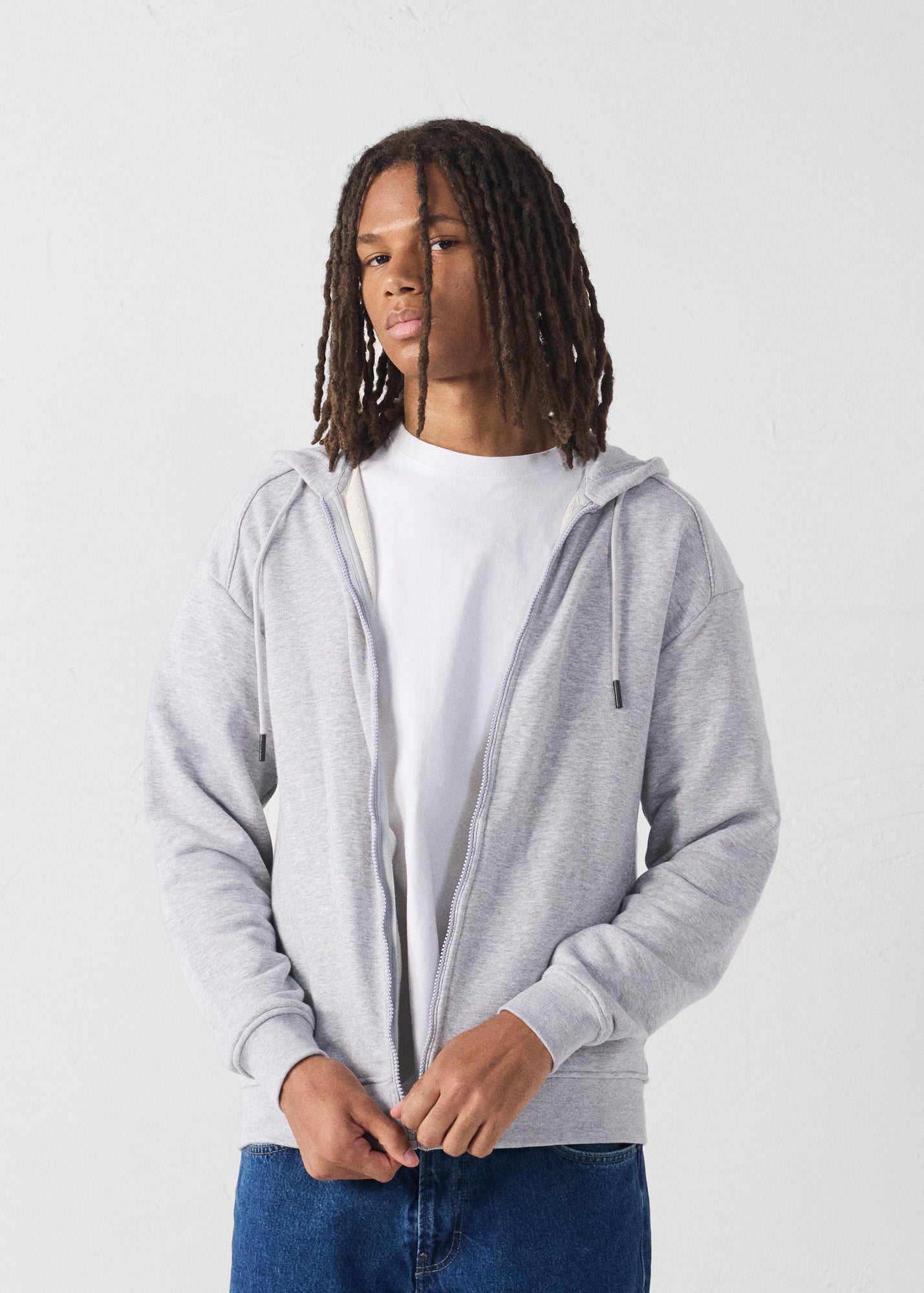 Veste zippée Gris chine Roy