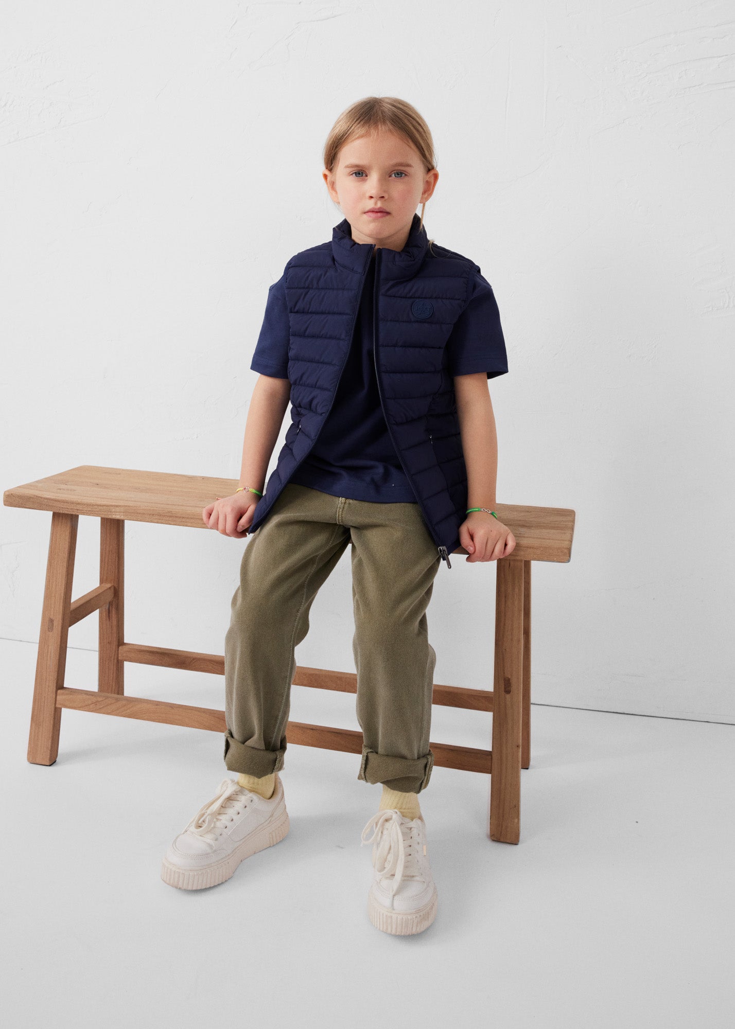 Doudoune enfant sans manches stretch Marine Soan