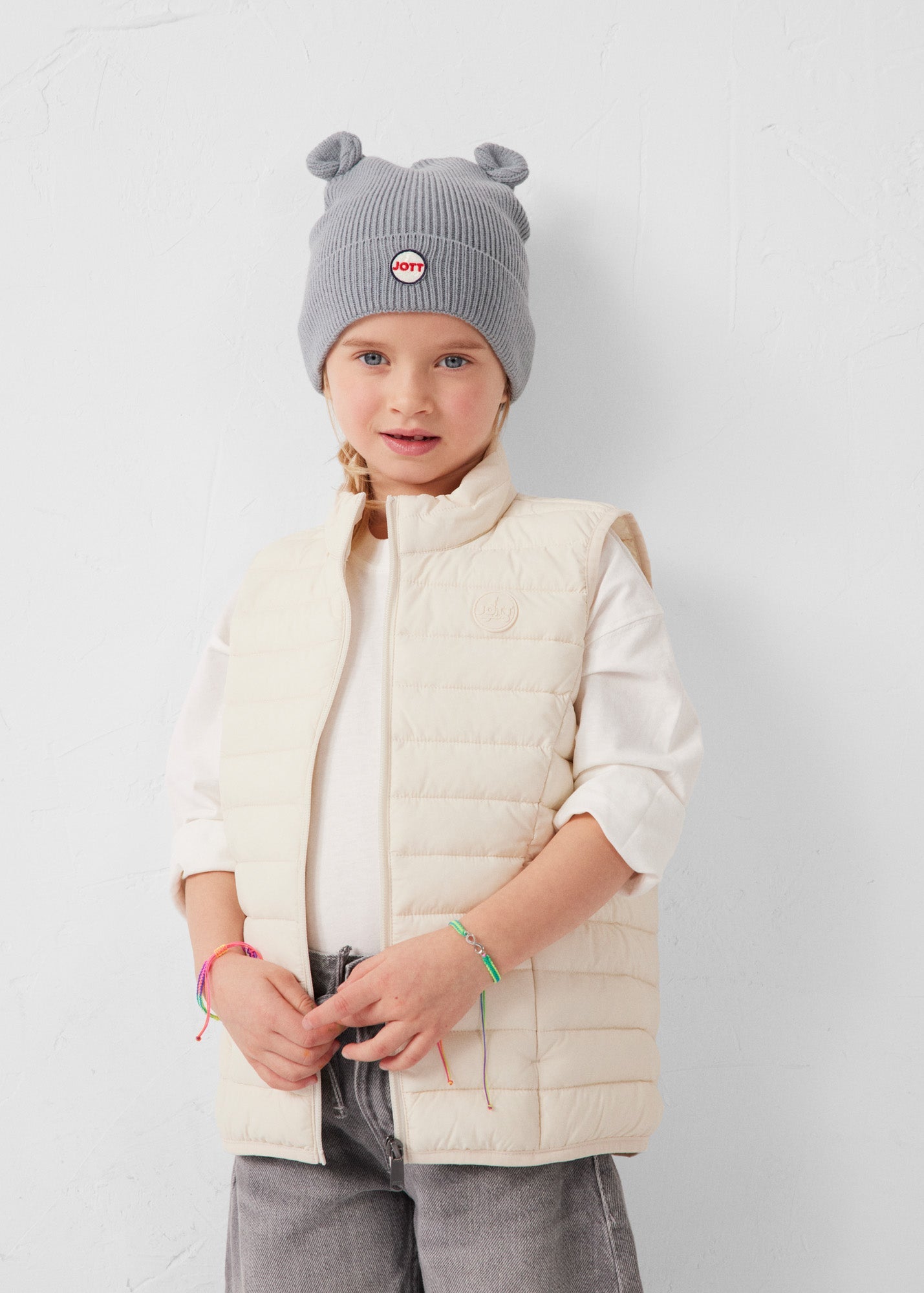 Doudoune enfant sans manches stretch Naturel Soan