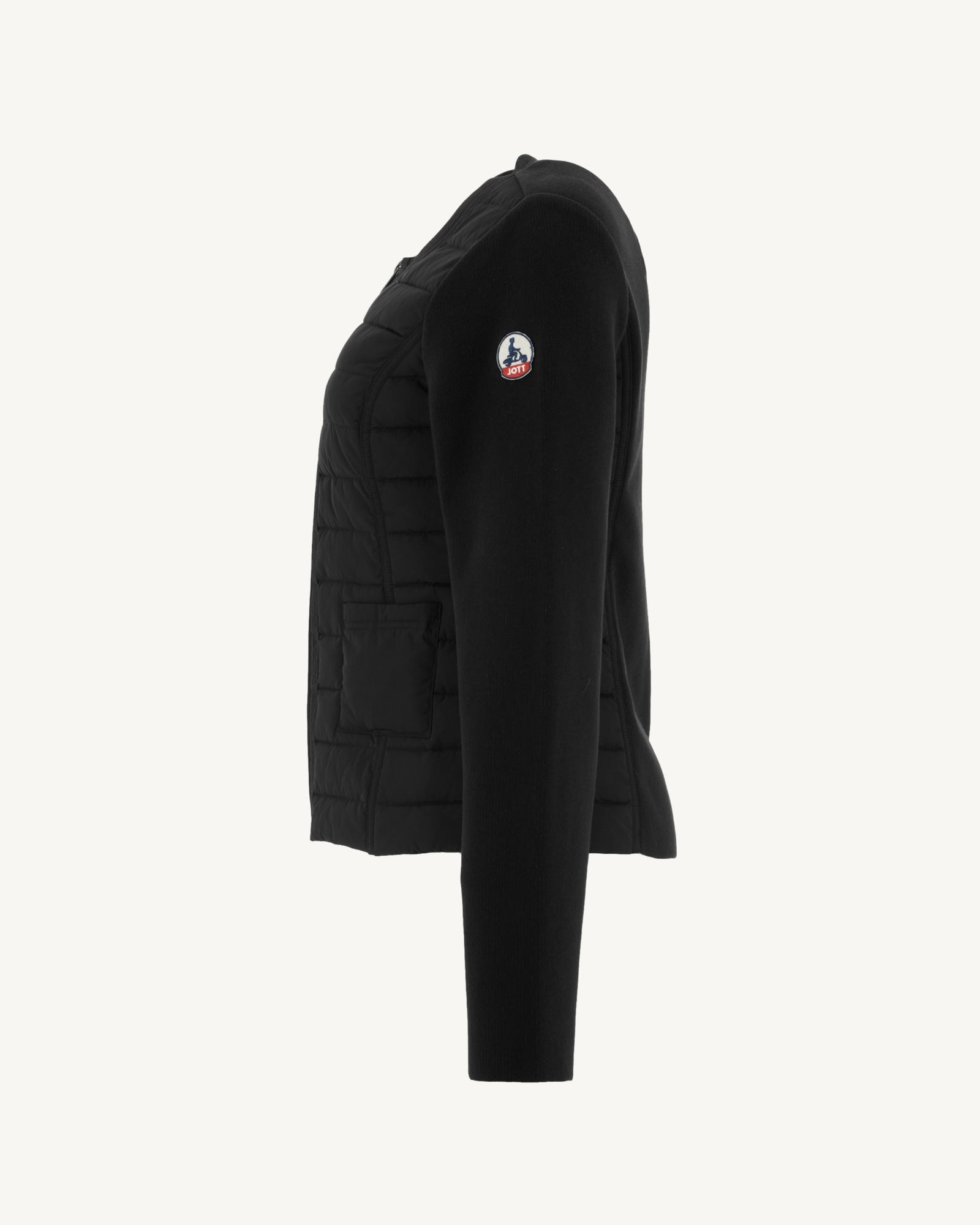 Doudoune légère bi-matière Noir Almeria