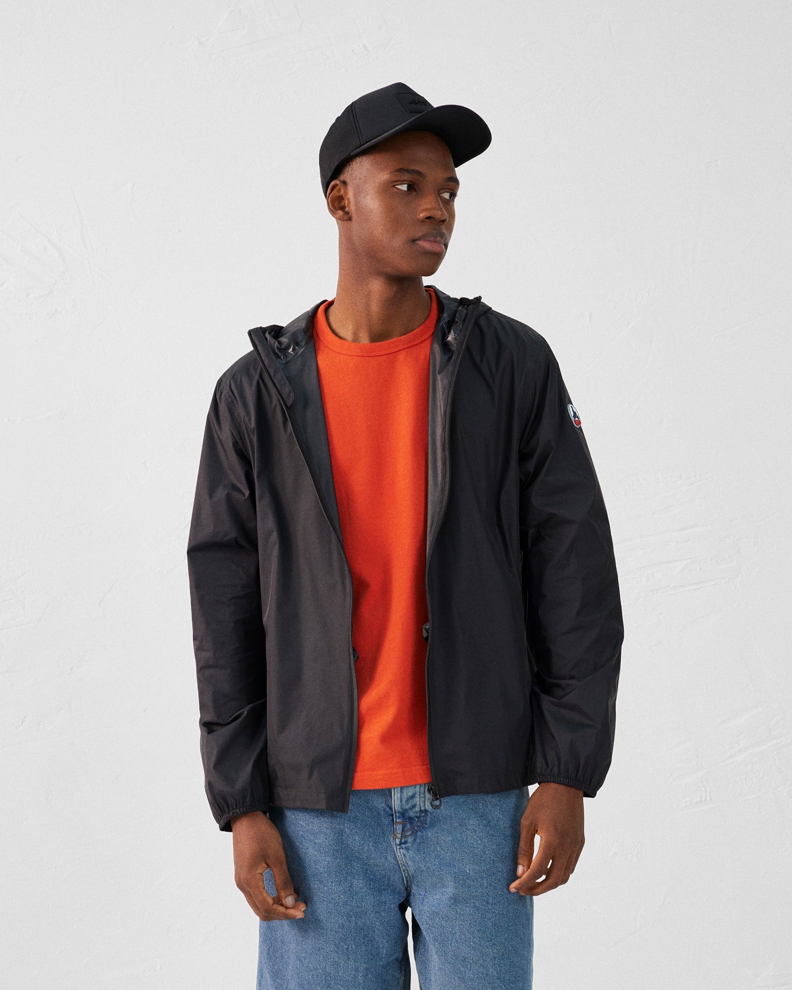 Imperméable paquetable Noir Derry