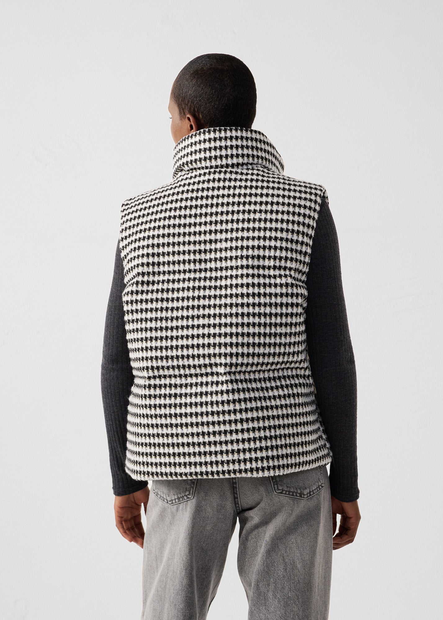 Veste Grand Froid puffer sans manches Naturel/noir Atsuma multico