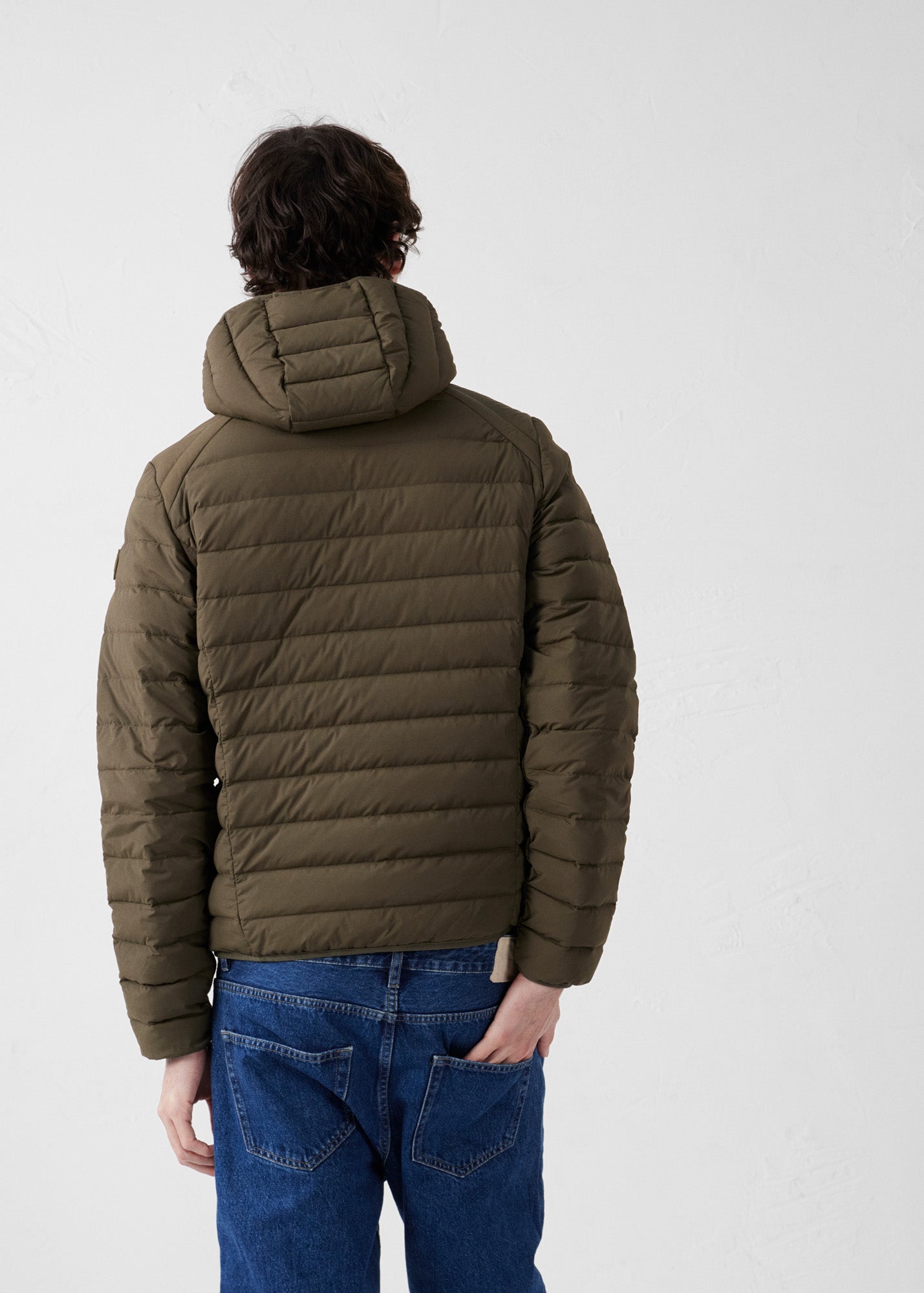 Doudoune légère stretch à capuche Army Frantz