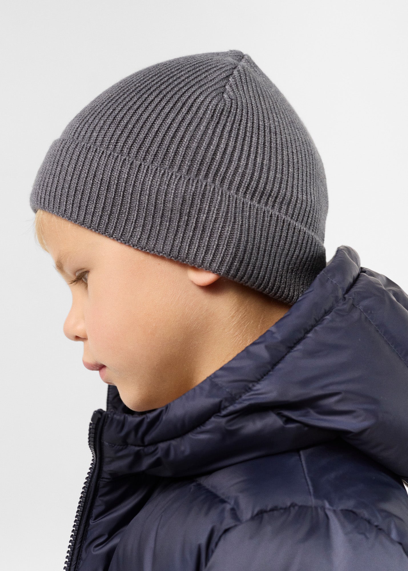 Bonnet enfant Gris chiné foncé Noah 2.0